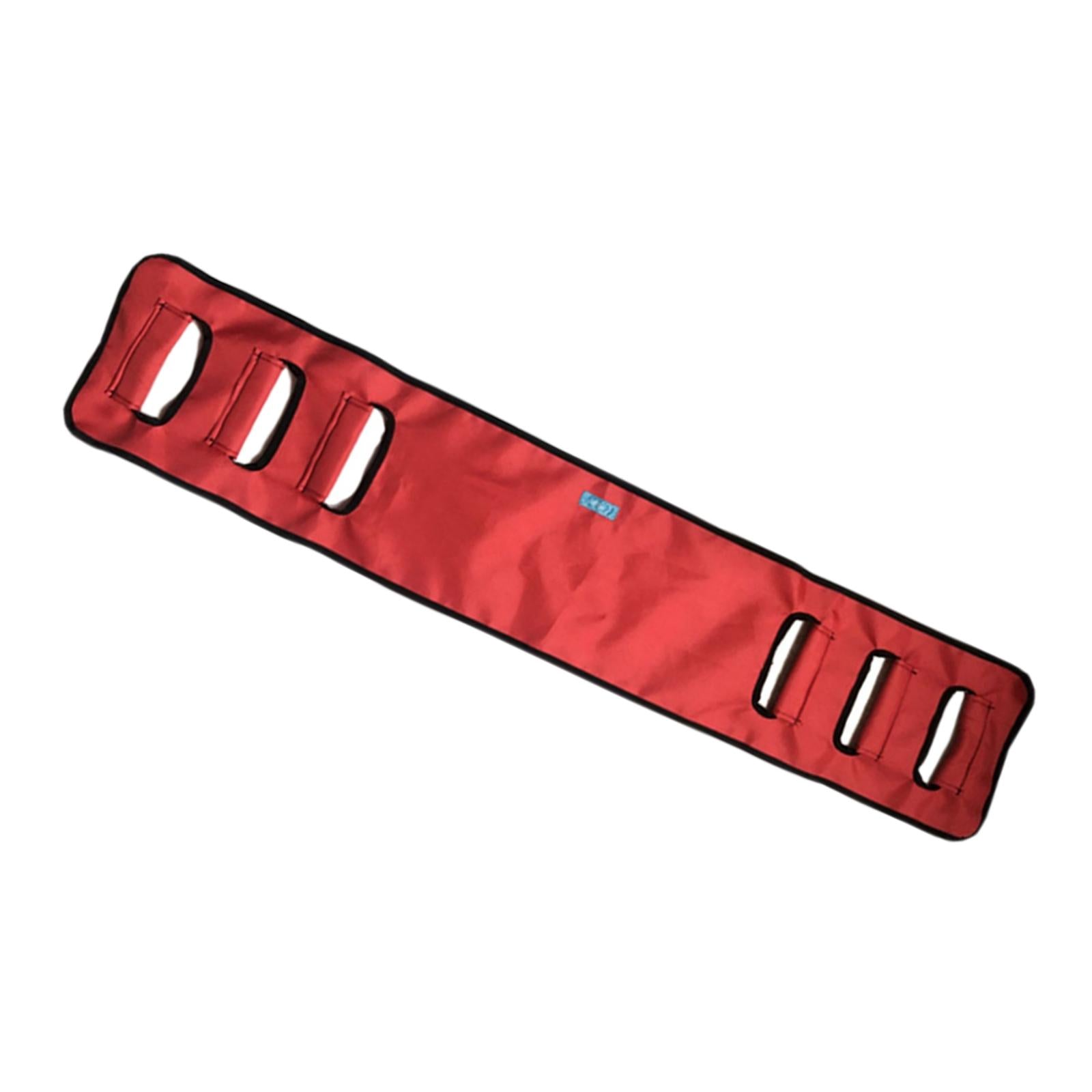 Transfer Belts with Three Grippers Easy Lift Reusable for Bedridden red M