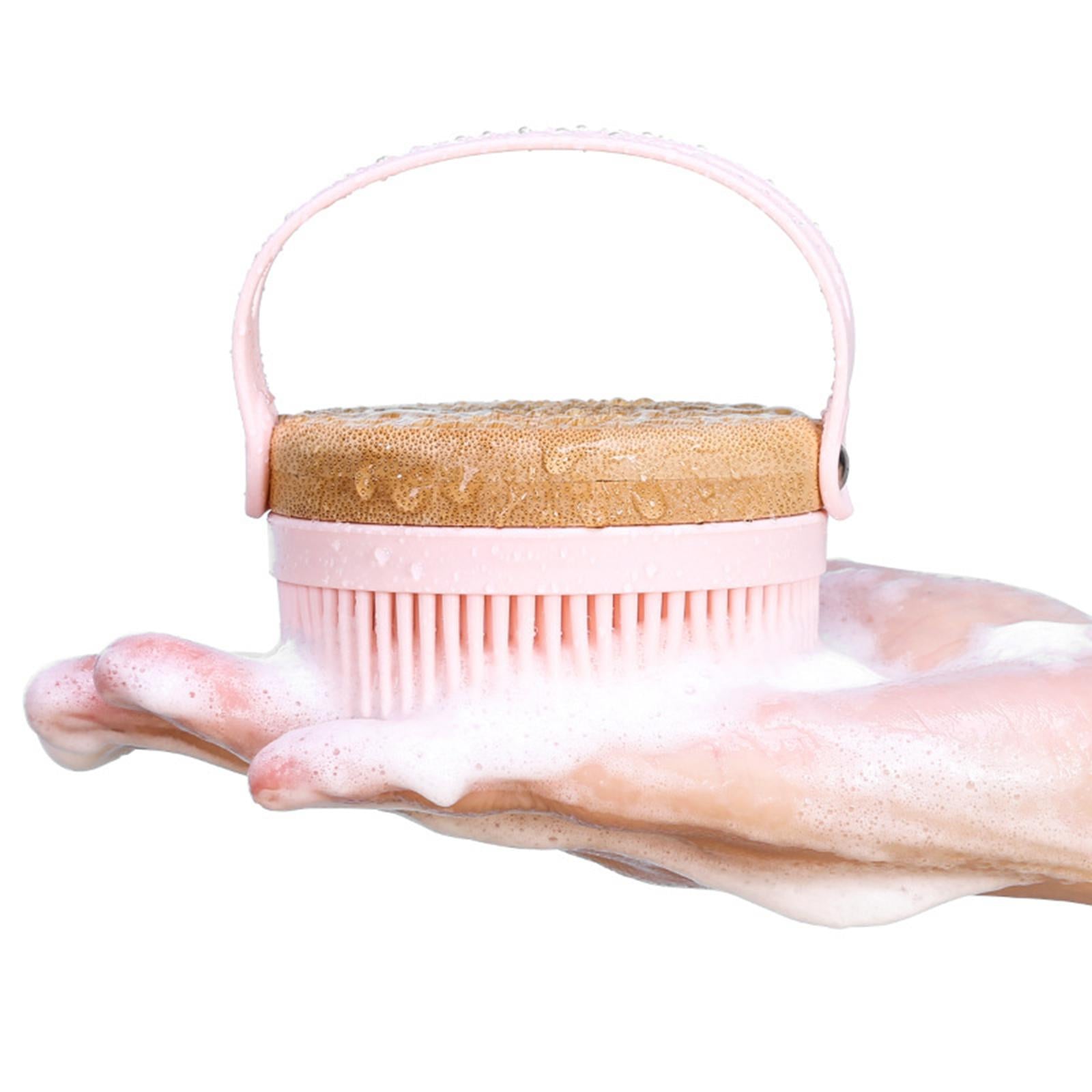 Hair Scalp Massager Shampoo Brush Soft Silicone Bristle Brush for Baby Green