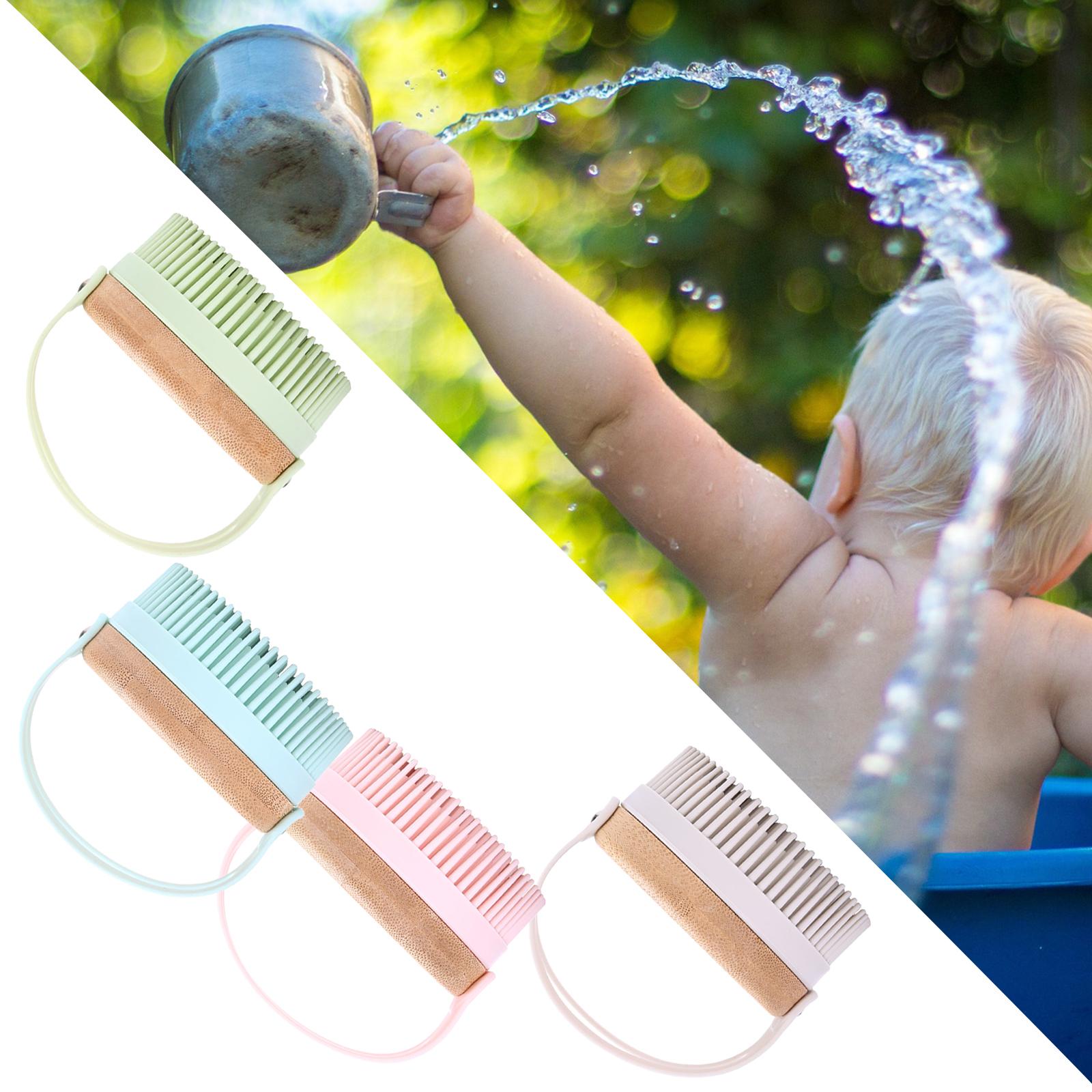 Hair Scalp Massager Shampoo Brush Soft Silicone Bristle Brush for Baby Green
