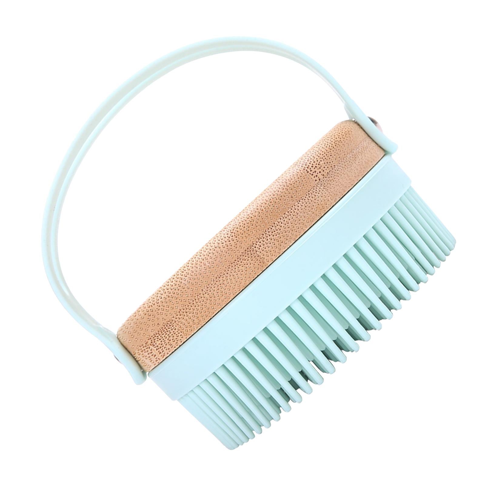 Hair Scalp Massager Shampoo Brush Soft Silicone Bristle Brush for Baby Blue