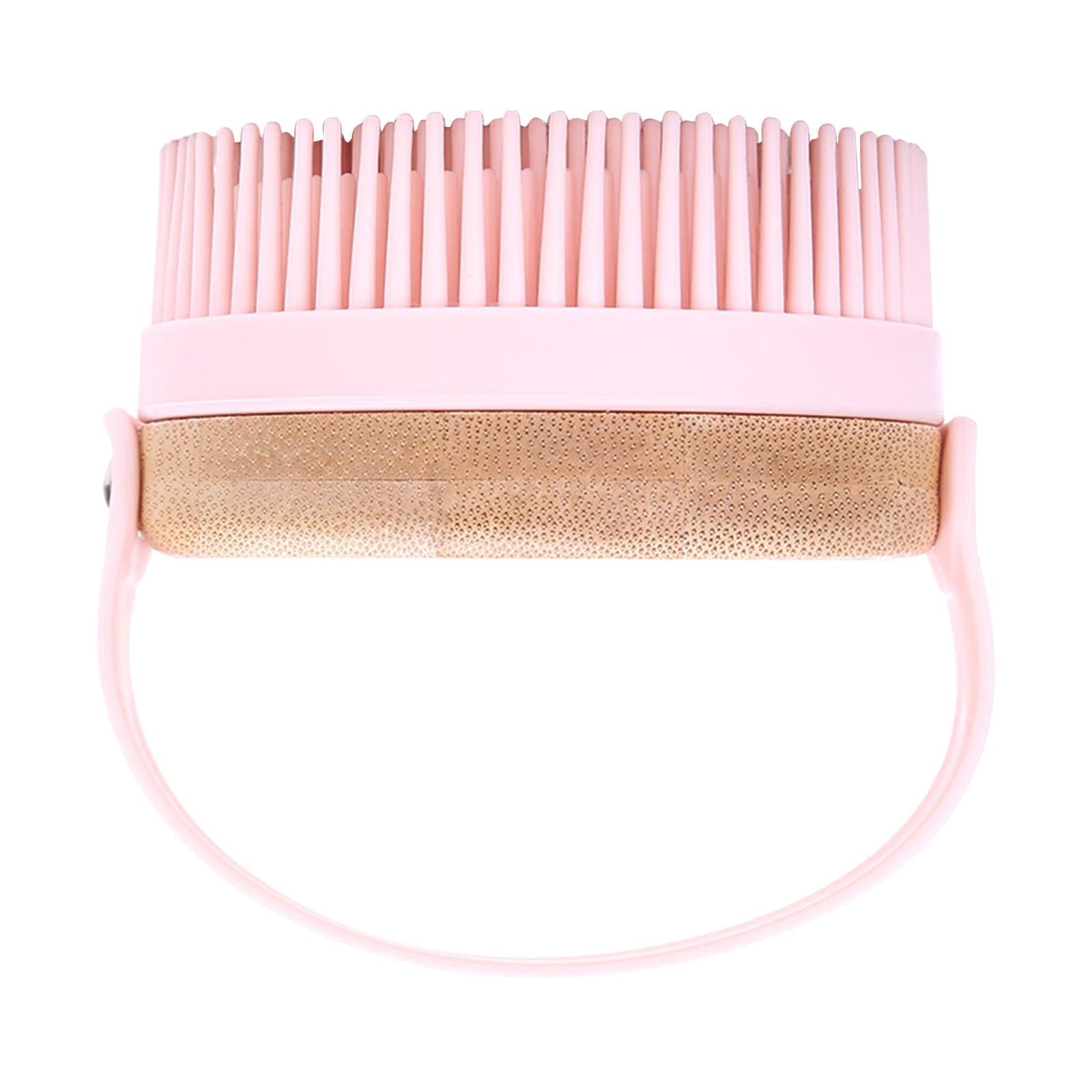 Hair Scalp Massager Shampoo Brush Soft Silicone Bristle Brush for Baby Pink