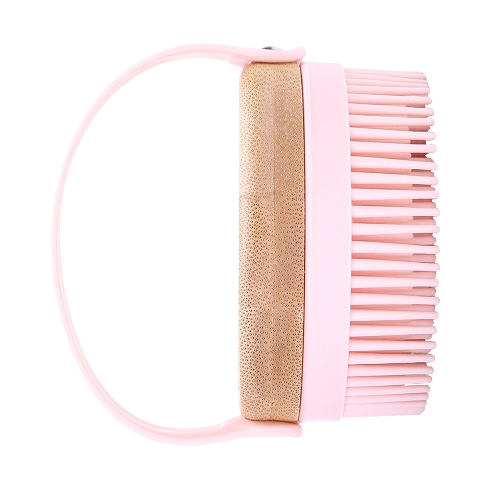 Hair Scalp Massager Shampoo Brush Soft Silicone Bristle Brush for Baby Pink