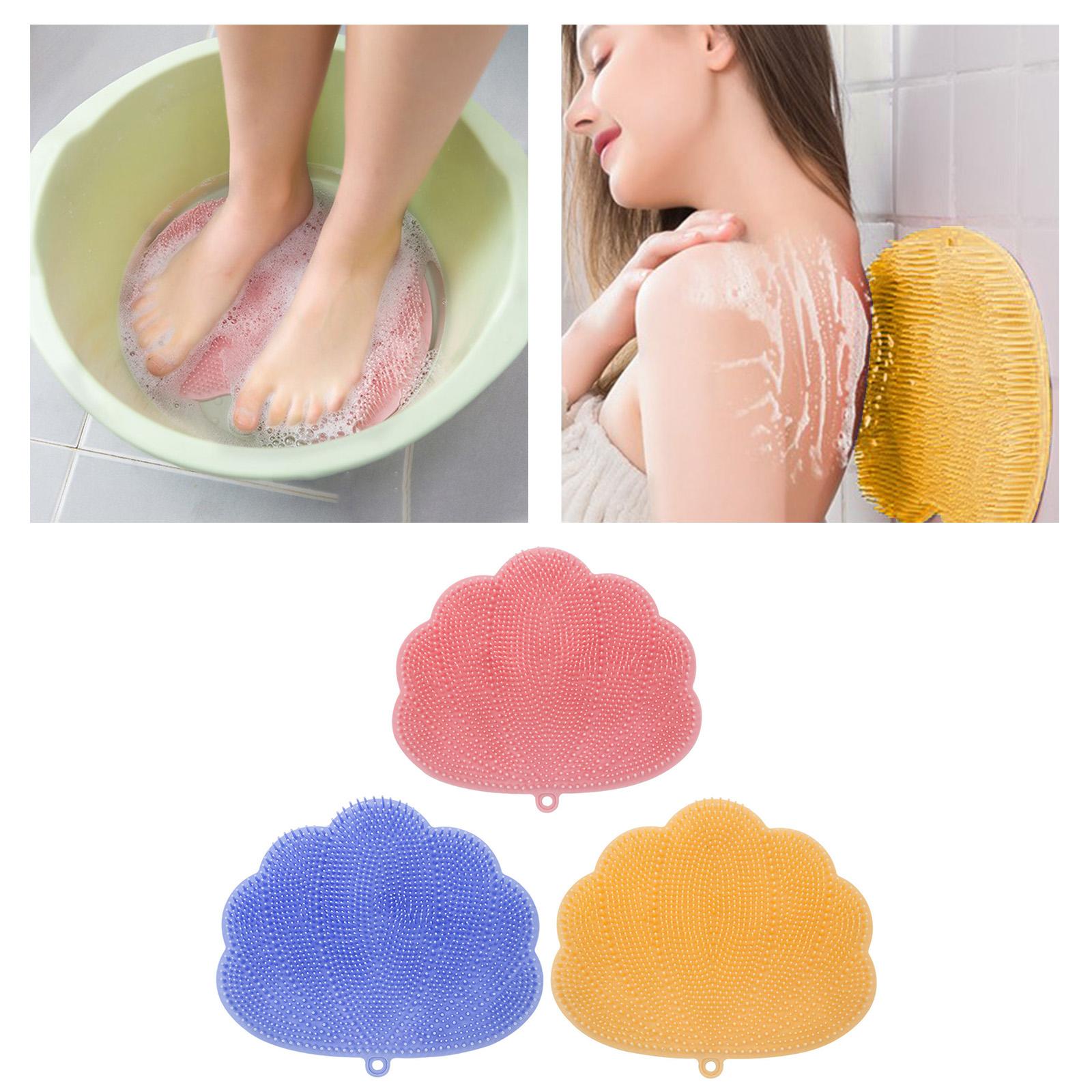 Shower Foot Massager Scrubber Improves Foot Circulation for Exfoliate Pink