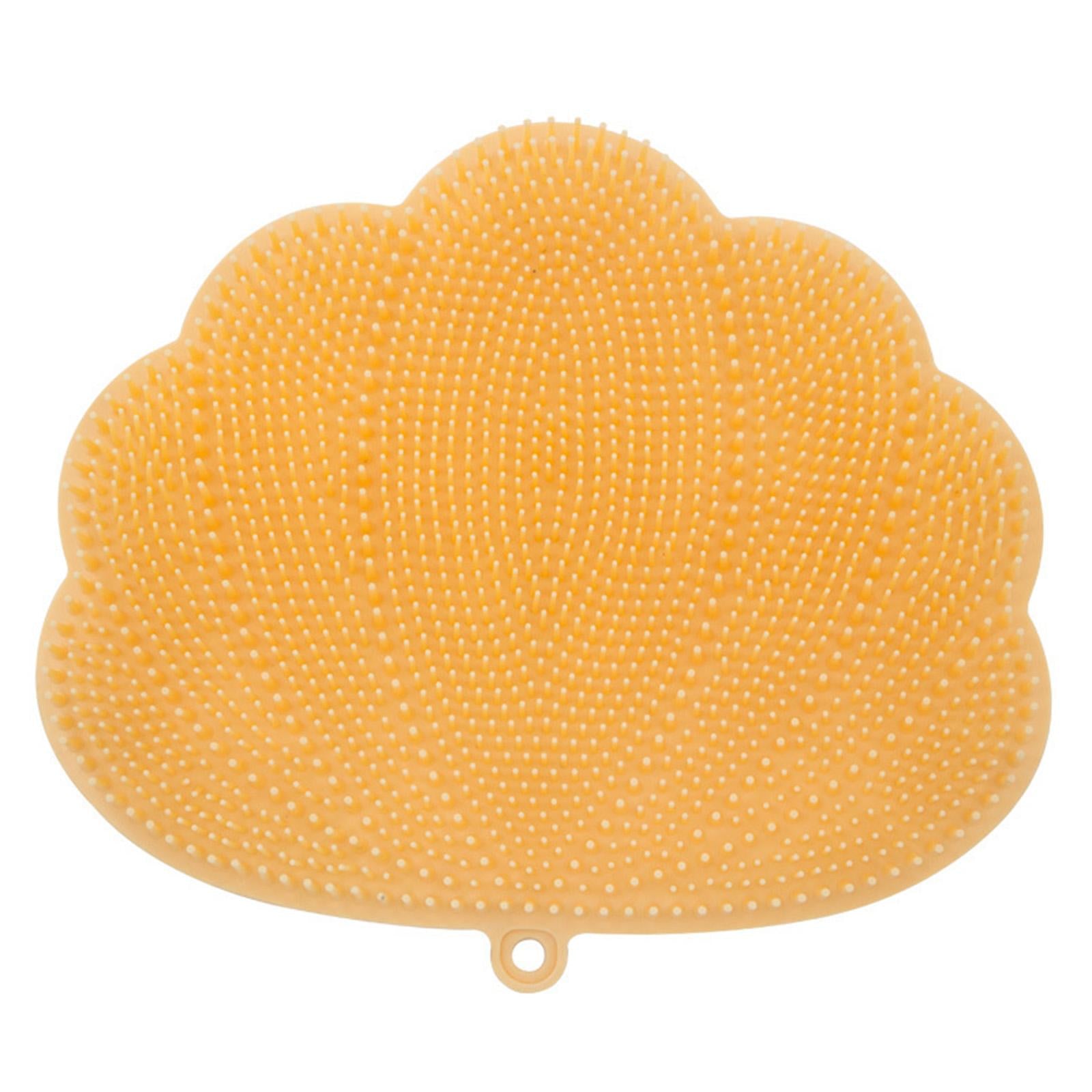 Shower Foot Massager Scrubber Improves Foot Circulation for Exfoliate Orange