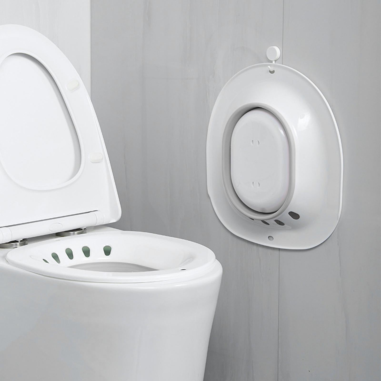 Folding Woman Bidet Private Maternal Toilet Wash Potty Adult Grey+Flusher