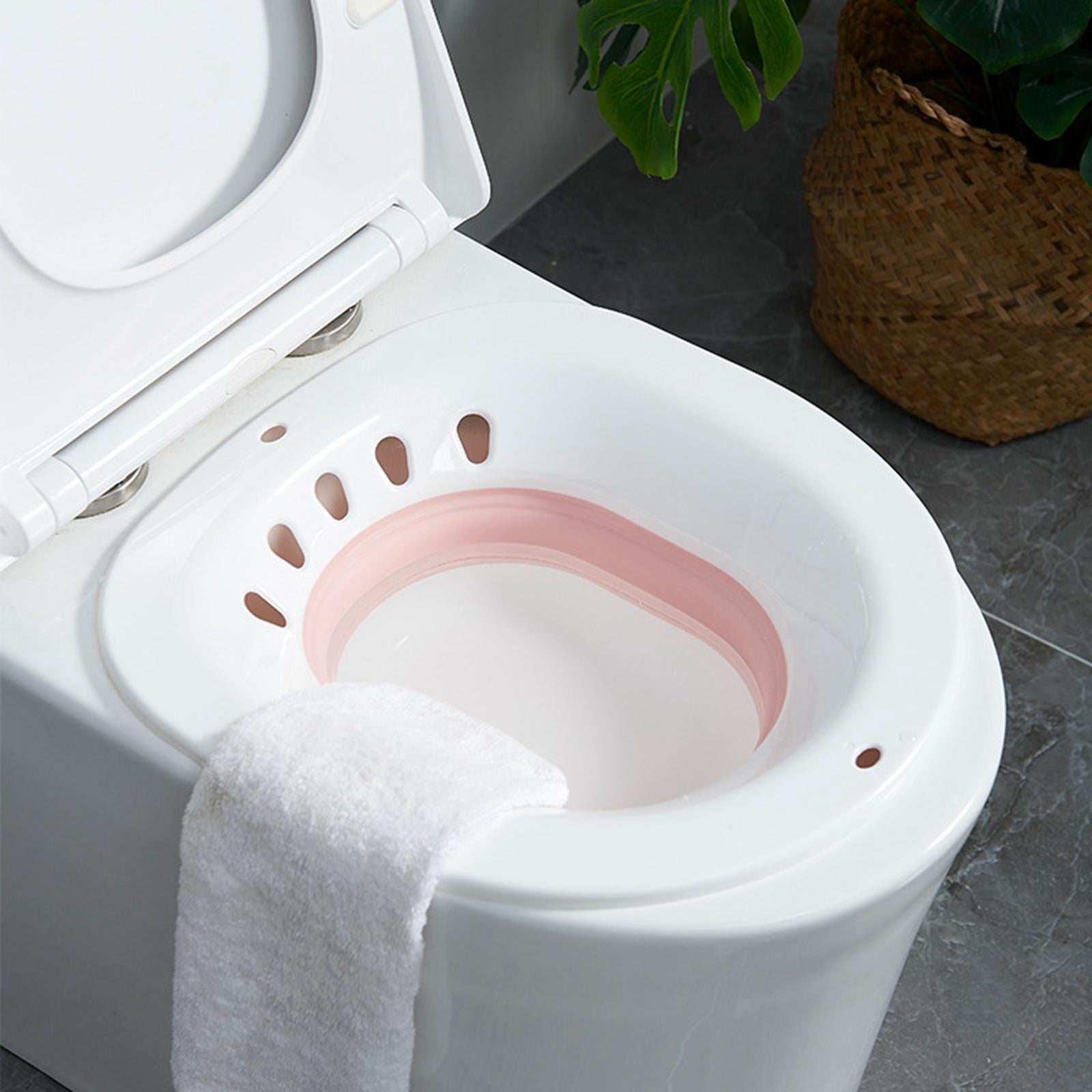 Folding Woman Bidet Private Maternal Toilet Wash Potty Adult Pink