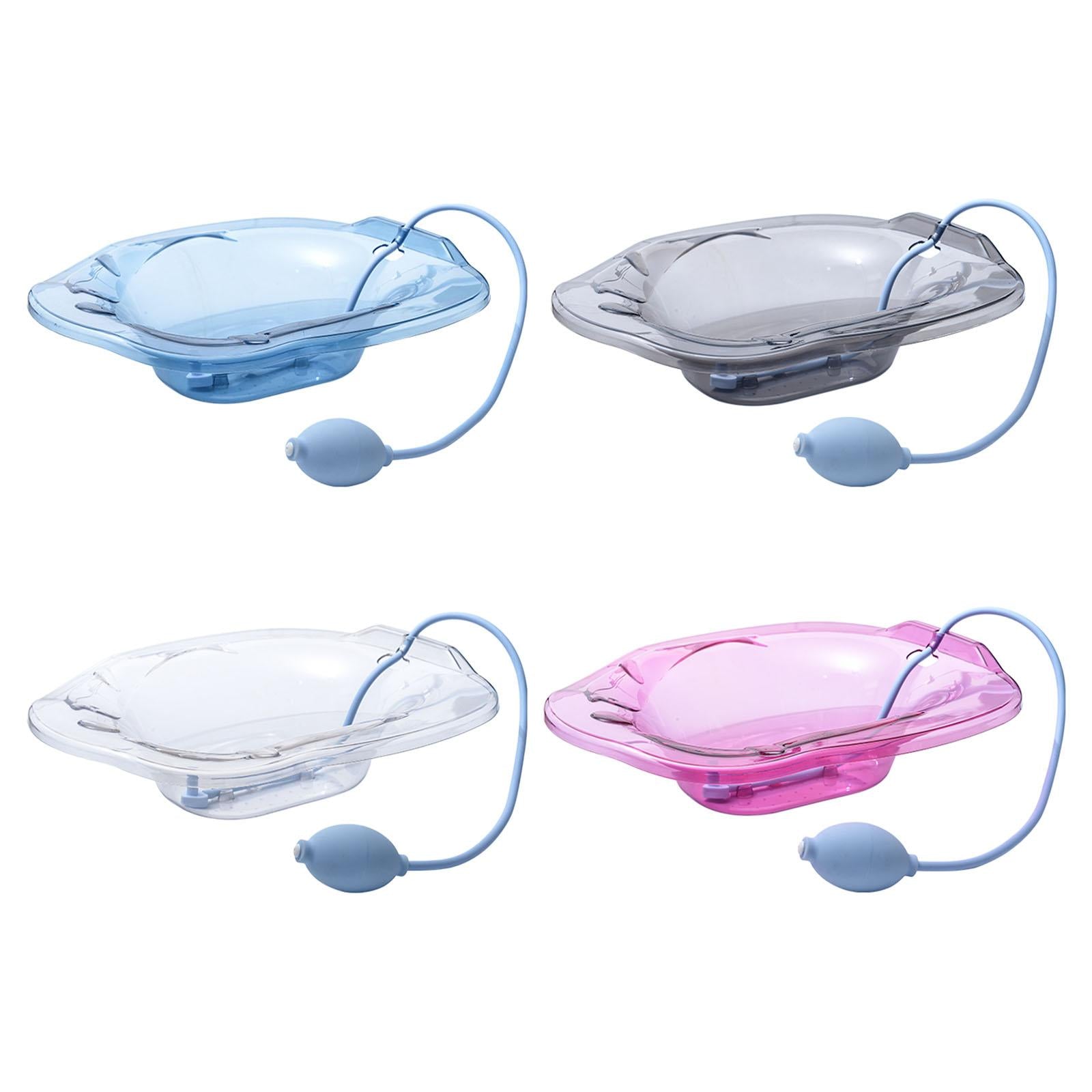 Sitz Bath with Flusher Easy to Store Portable for Hemorrhoids Relieve Women Blue