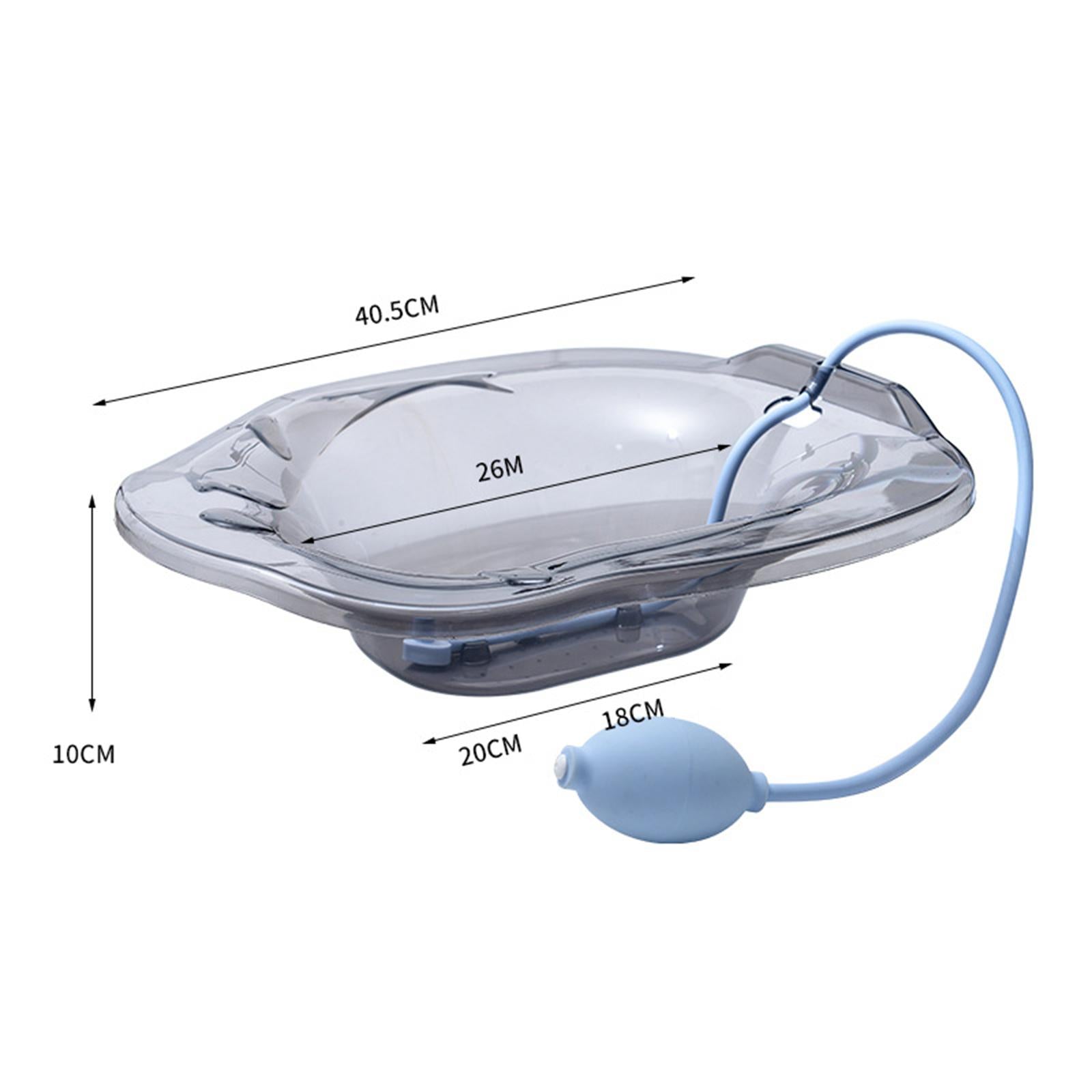 Sitz Bath with Flusher Easy to Store Portable for Hemorrhoids Relieve Women Gray