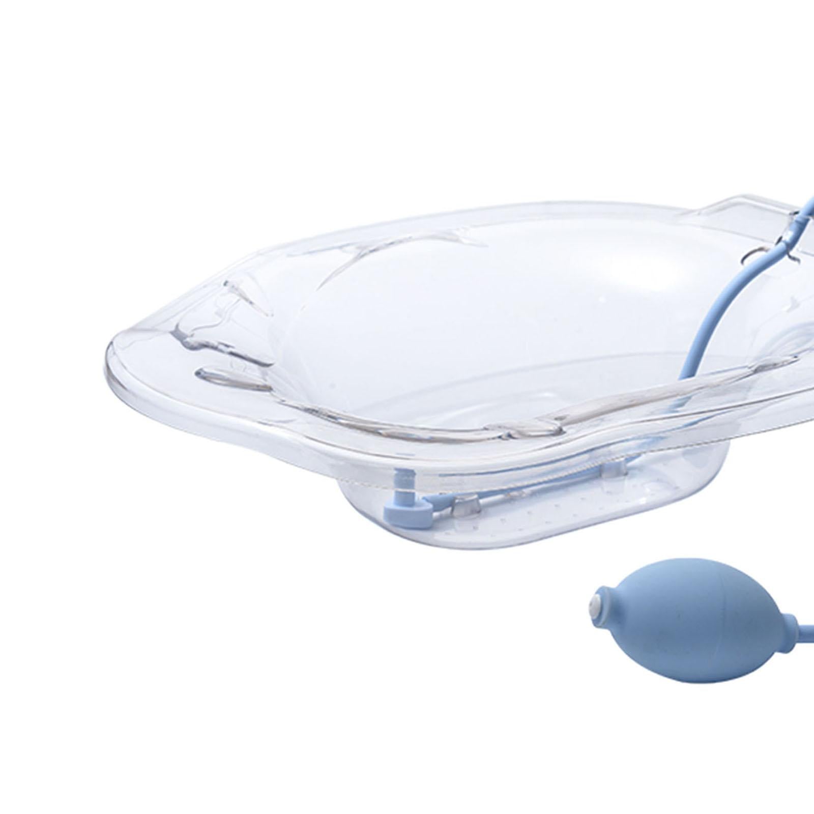 Sitz Bath with Flusher Easy to Store Portable for Hemorrhoids Relieve Women Clear