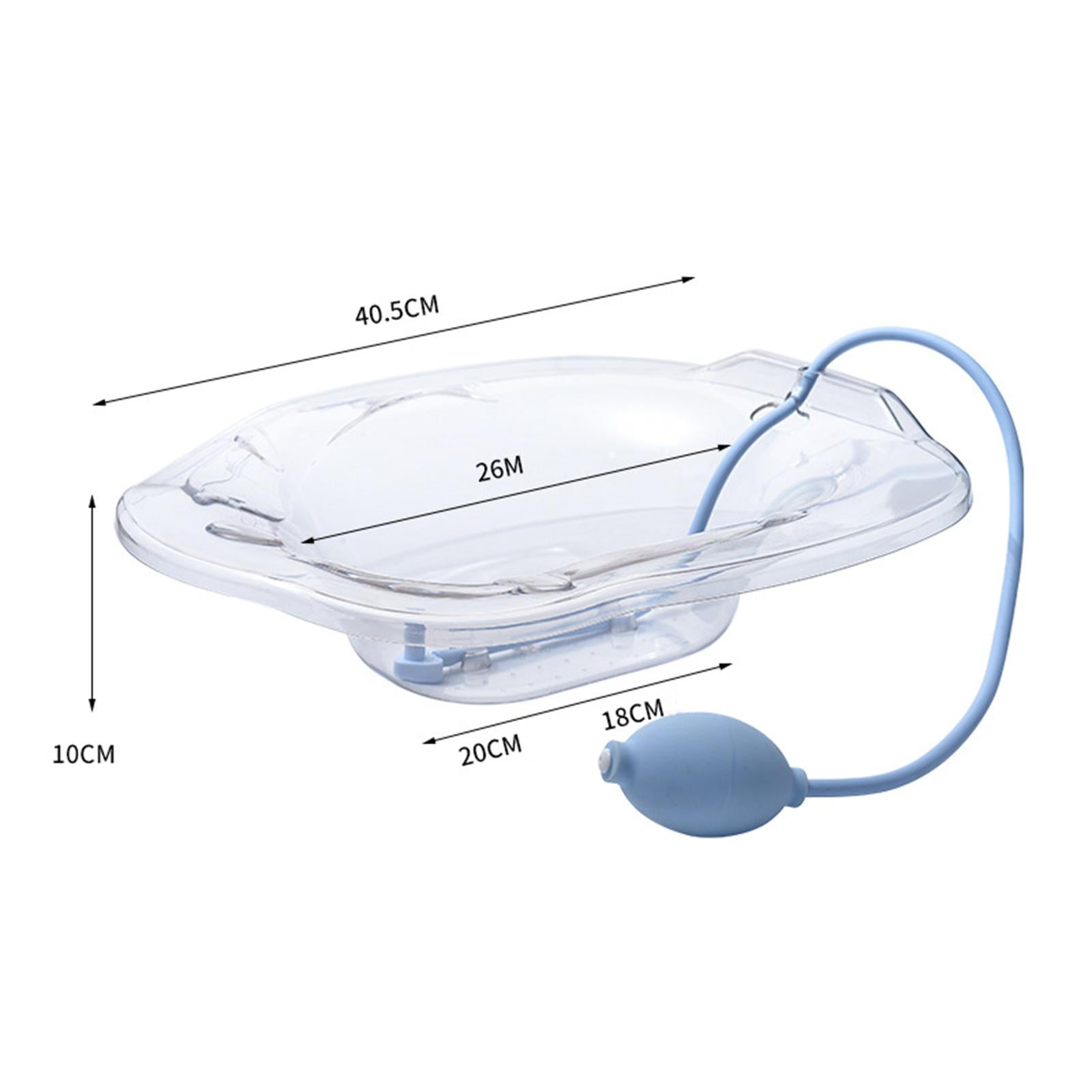 Sitz Bath with Flusher Easy to Store Portable for Hemorrhoids Relieve Women Clear