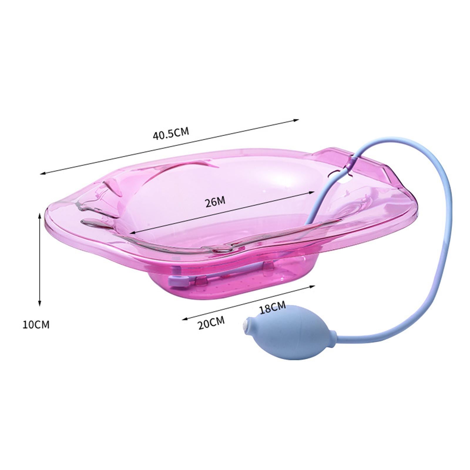 Sitz Bath with Flusher Easy to Store Portable for Hemorrhoids Relieve Women Purple
