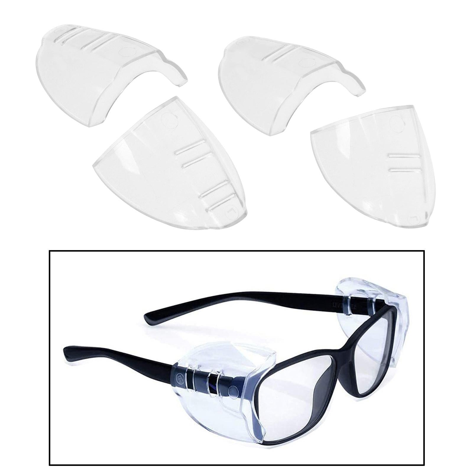Universal Safety Glasses Side Shields TPU Clear Soft for Safety Glasses Small 4 holes