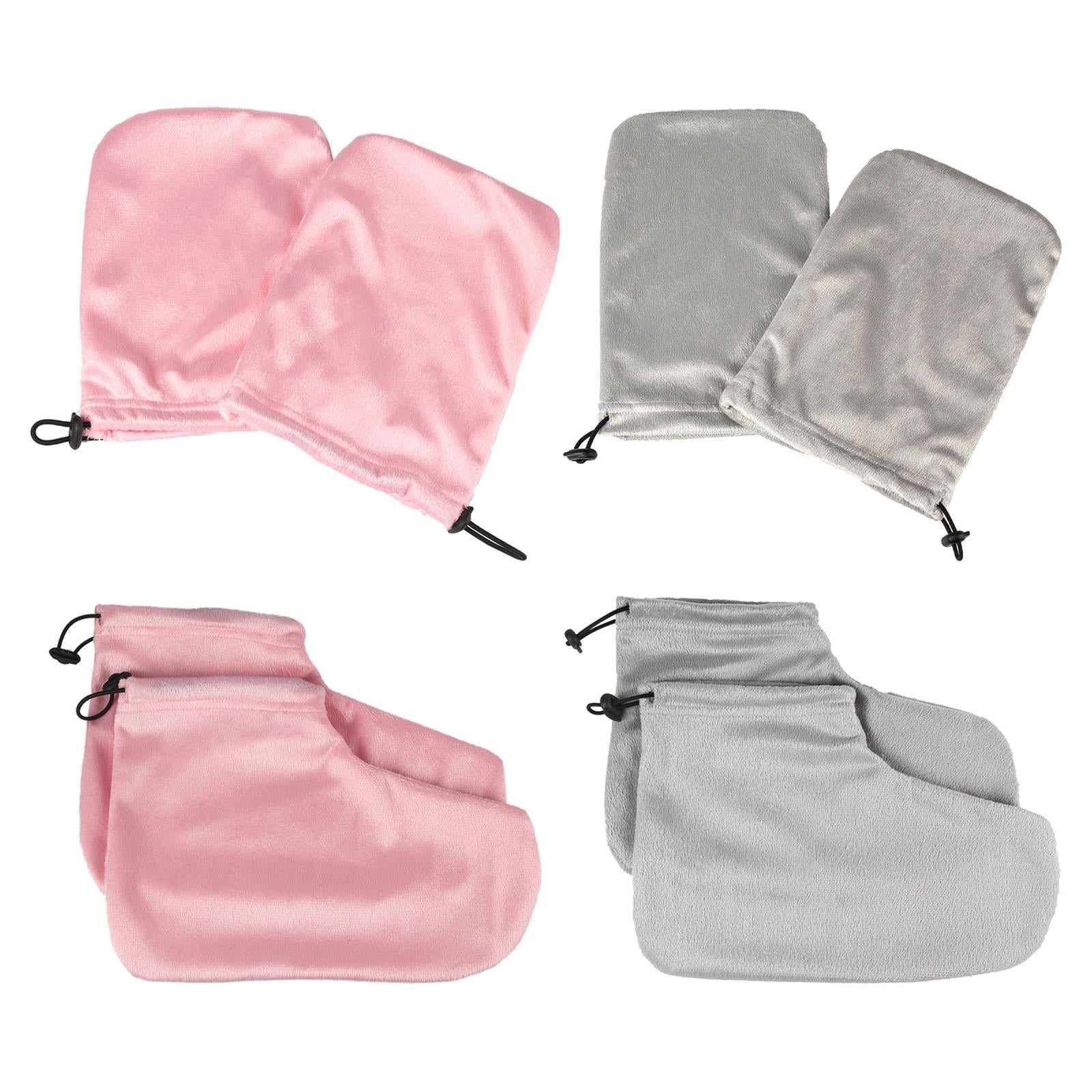 Paraffin Wax Mitts for Hand and Feet Keep Warm Nail Art Tools Hands Pink