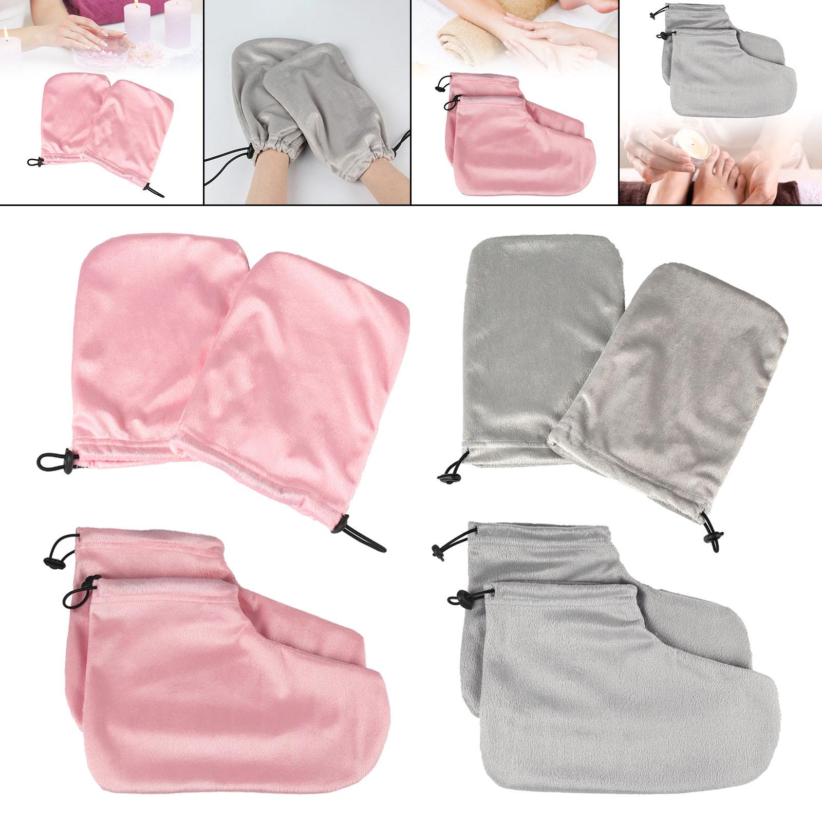 Paraffin Wax Mitts for Hand and Feet Keep Warm Nail Art Tools Hands Pink