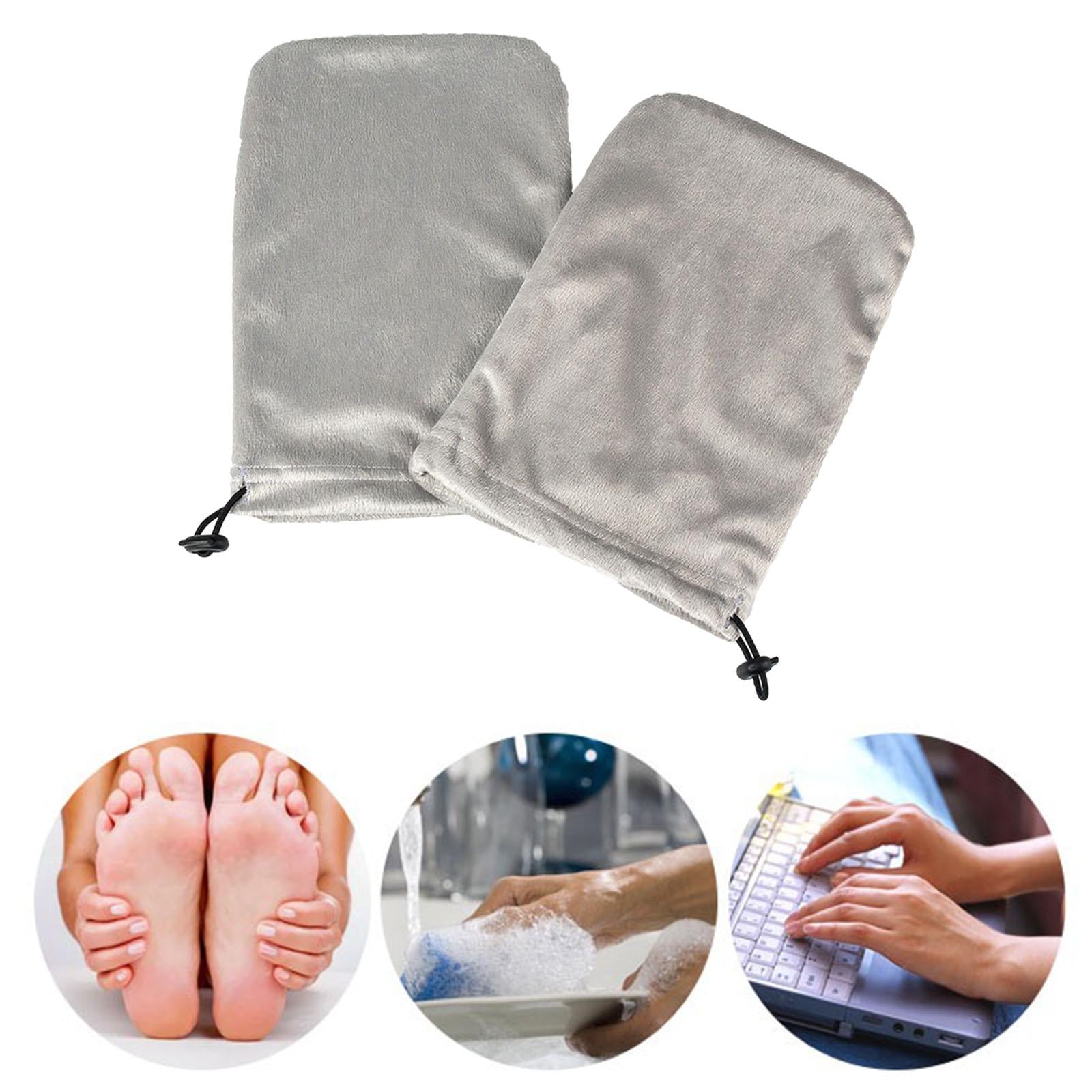 Paraffin Wax Mitts for Hand and Feet Keep Warm Nail Art Tools Hands Gray