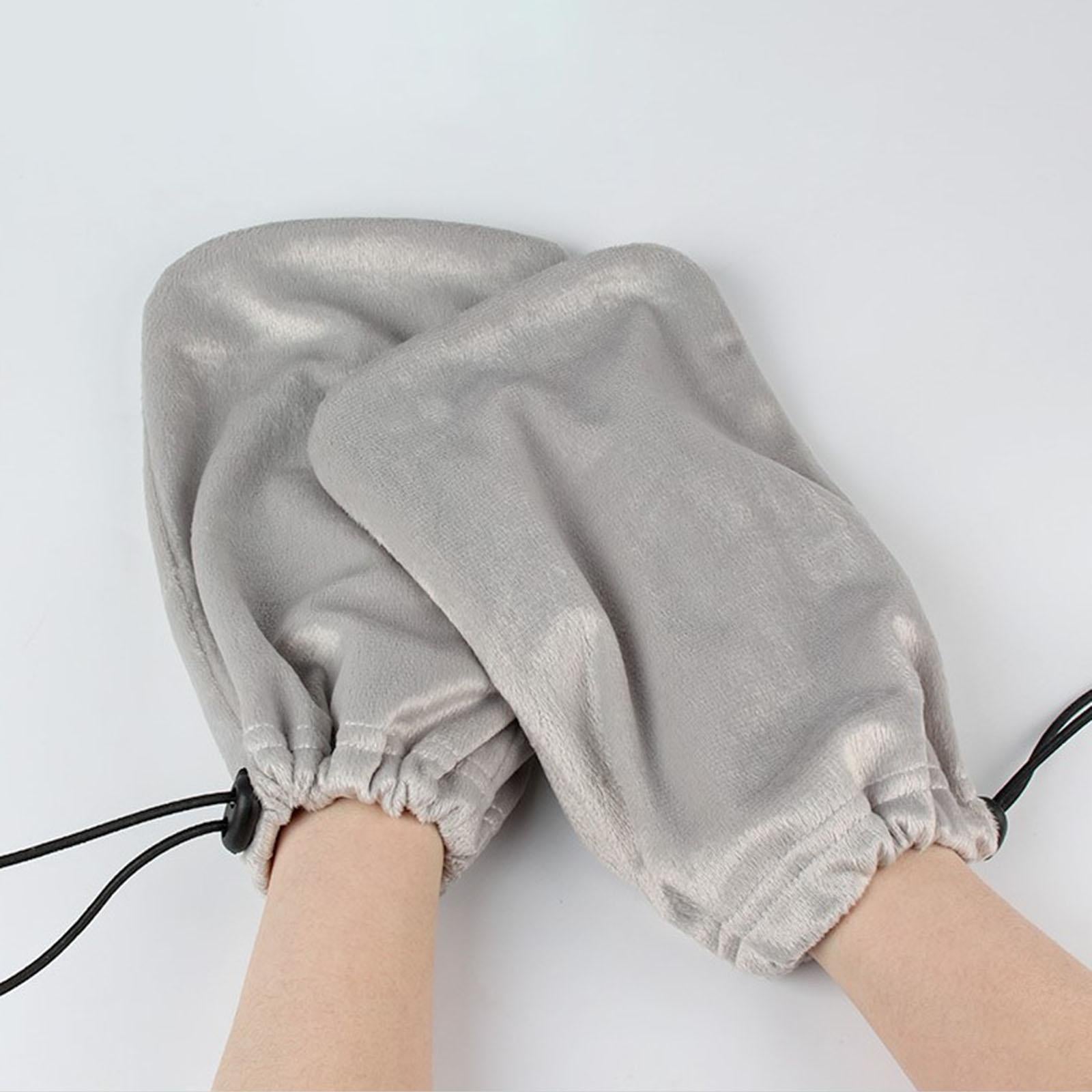 Paraffin Wax Mitts for Hand and Feet Keep Warm Nail Art Tools Hands Gray