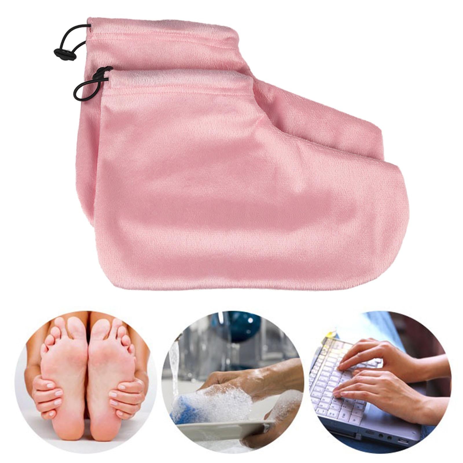 Paraffin Wax Mitts for Hand and Feet Keep Warm Nail Art Tools Feet Pink