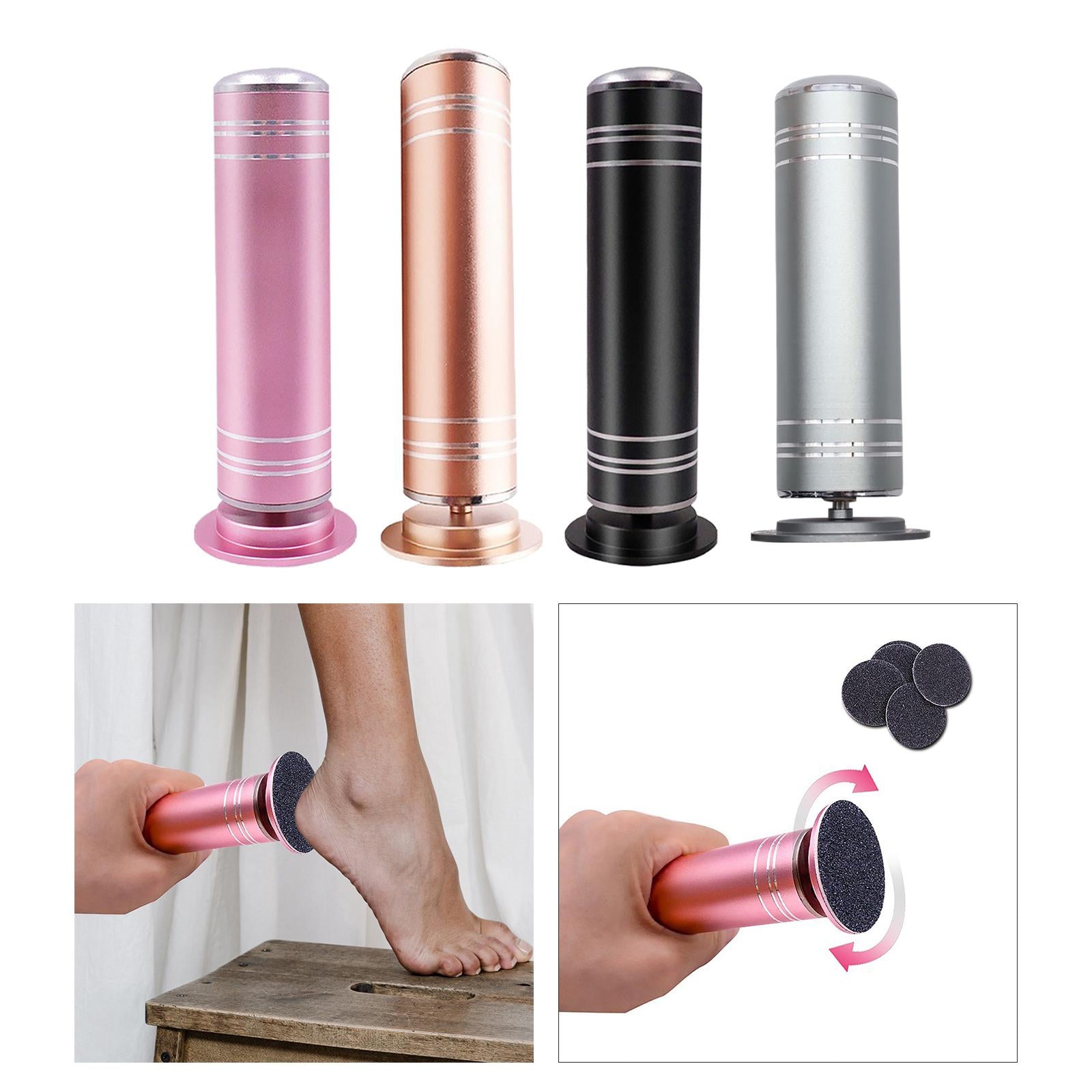 Electric Pedicure Tools Rechargeable Care Machine Scrubber for Cracked Heels Pink