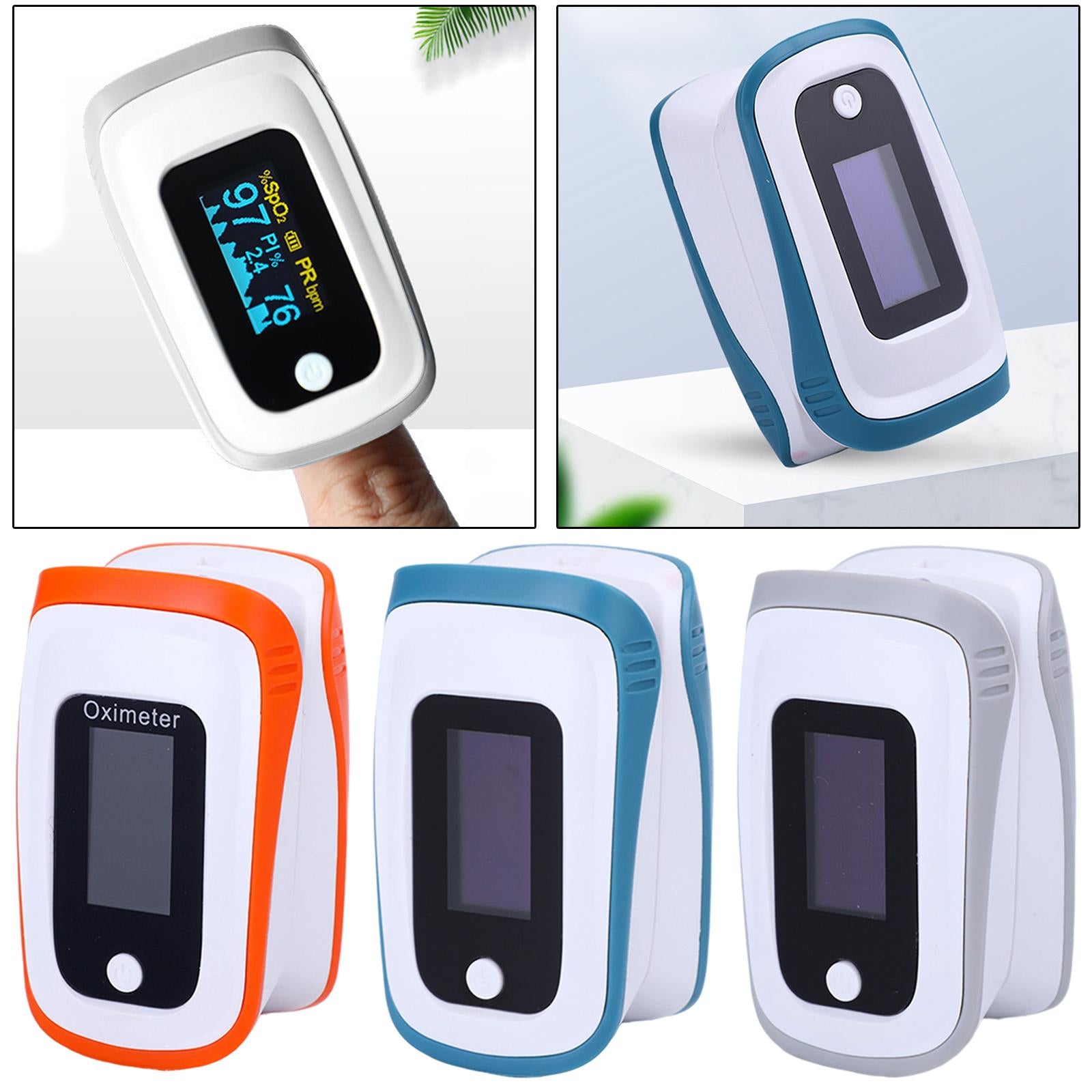 Portable Fingertip Pulse Oximeter Monitor for The Elderly Pregnancy Orange