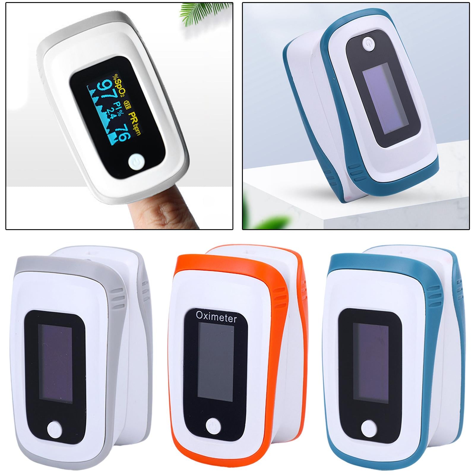 Portable Fingertip Pulse Oximeter Monitor for The Elderly Pregnancy Orange