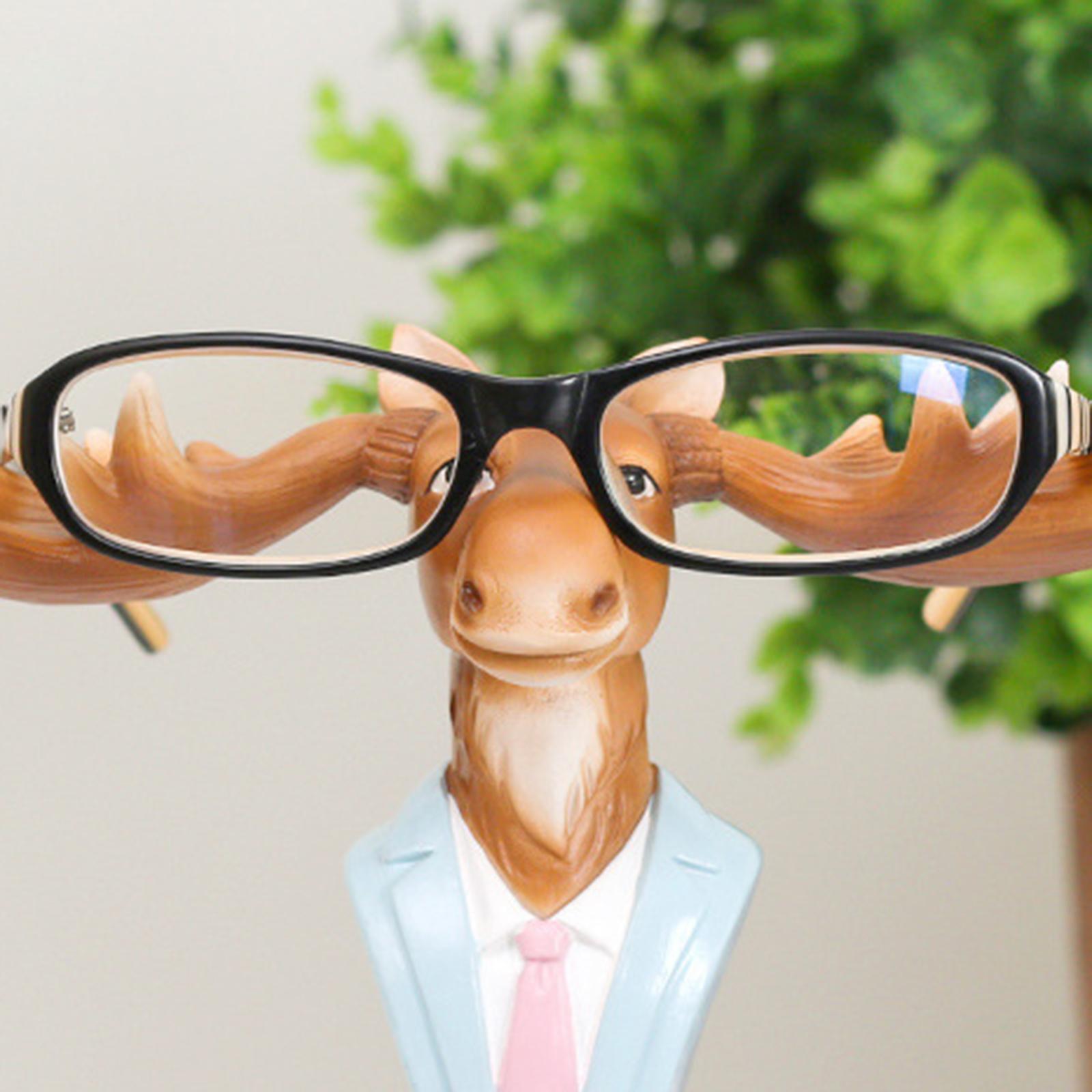 Eyeglasses Holder Stand Animal Figurine Sculpture for Gift for Kids Friends