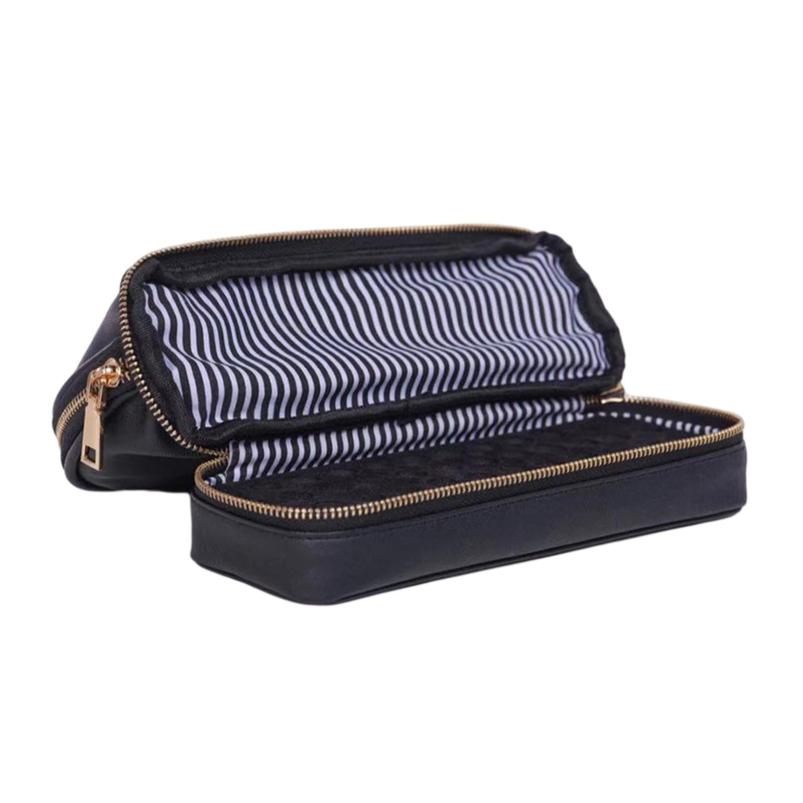 Essential Oil Storage Case Double Layer for 44 Bottles Carrying Bag Black