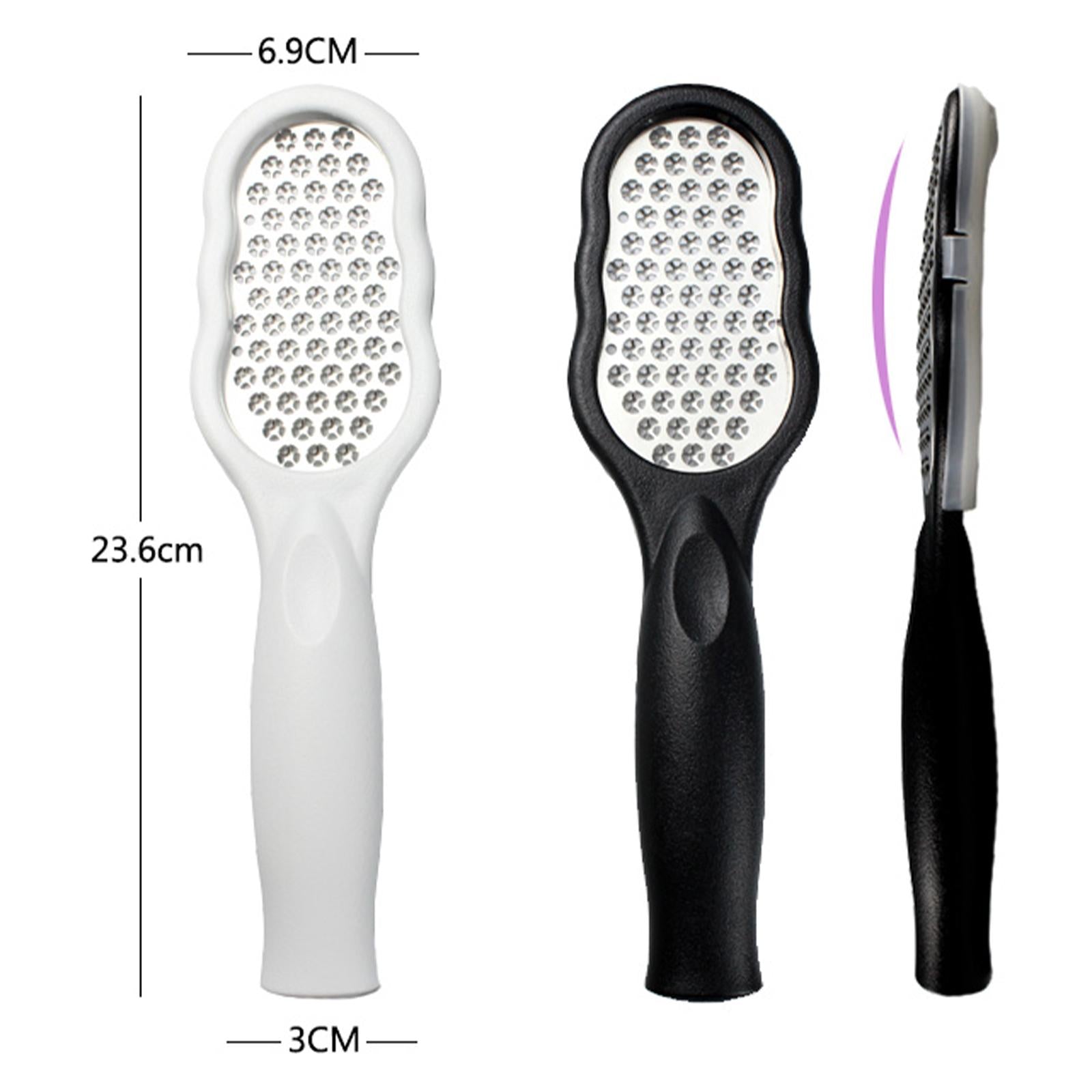 Foot files Stainless Steel Durable for Cracked Heels Trimming Dead Skin Black