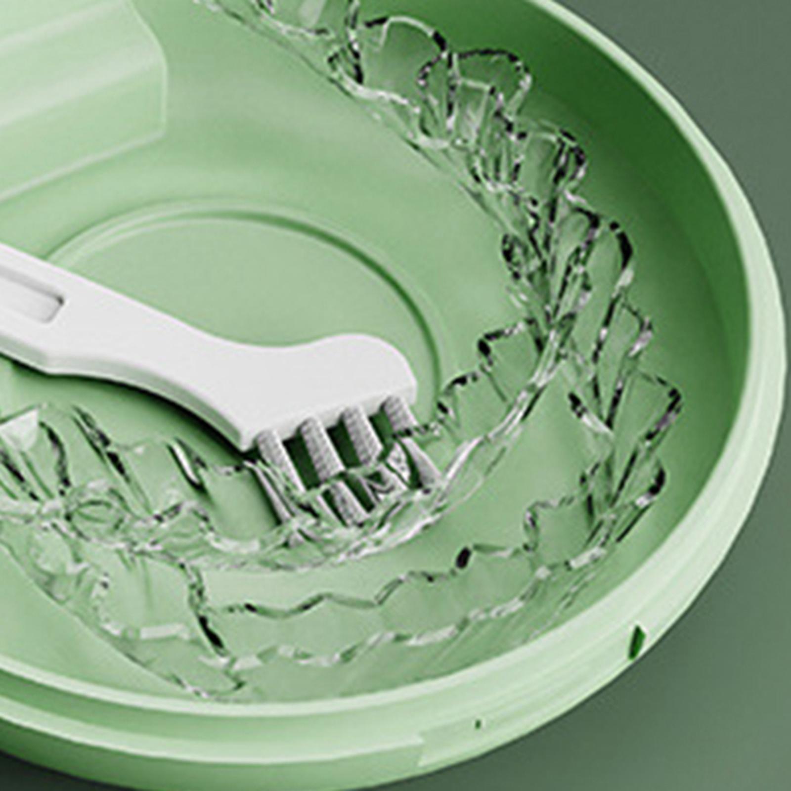 Orthodontic Retainer Aligner Case Artificial Tooth Organizer Dia 8cm Green