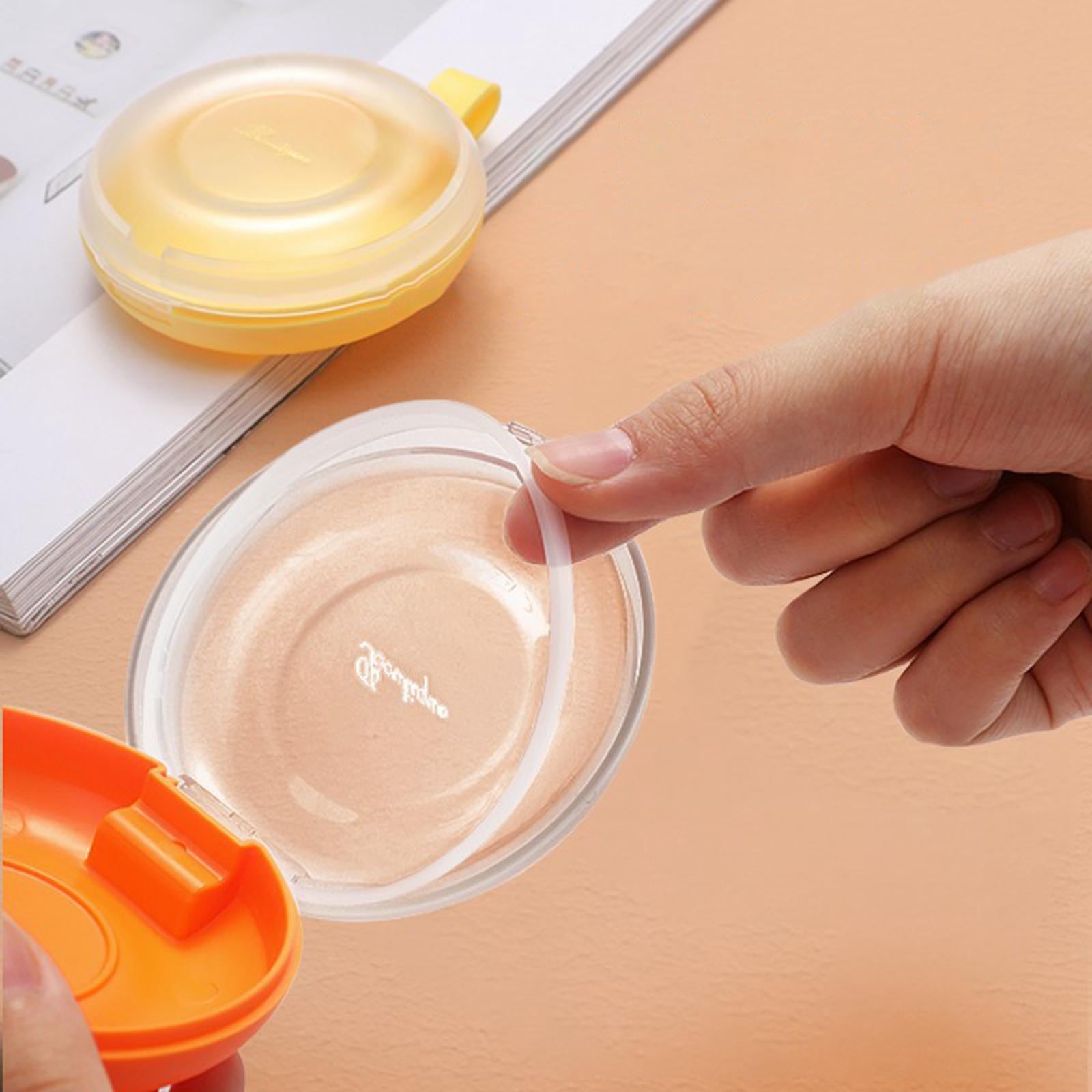Orthodontic Retainer Aligner Case Artificial Tooth Organizer Dia 8cm Orange