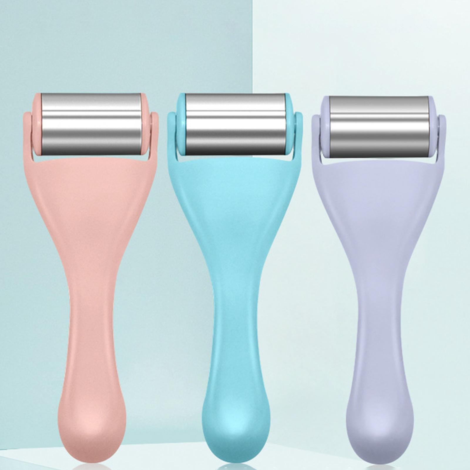 Ice Roller Cooling Brightening Puffiness Massager for Skin Care Face Pink