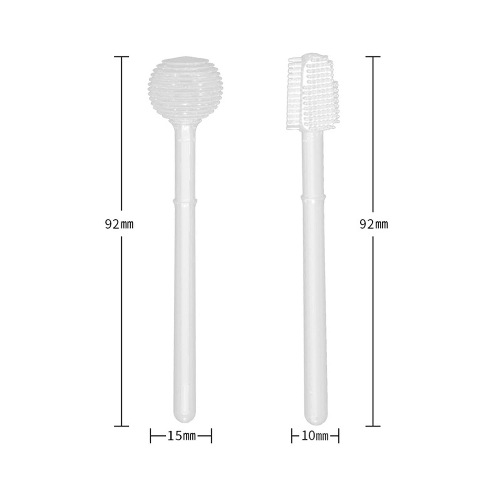 2x Portable Baby Toothbrush Set Silicone Anti-Slip Tongue Cleaner Infant