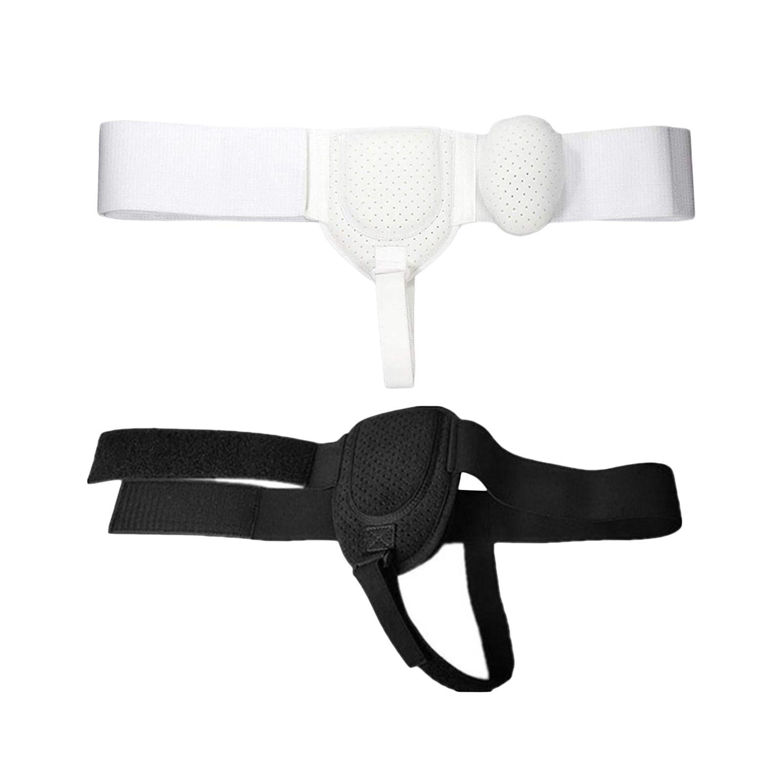 Adult Hernia Belt Truss Recovery Strap for Sport Hernia Pain Relieving White