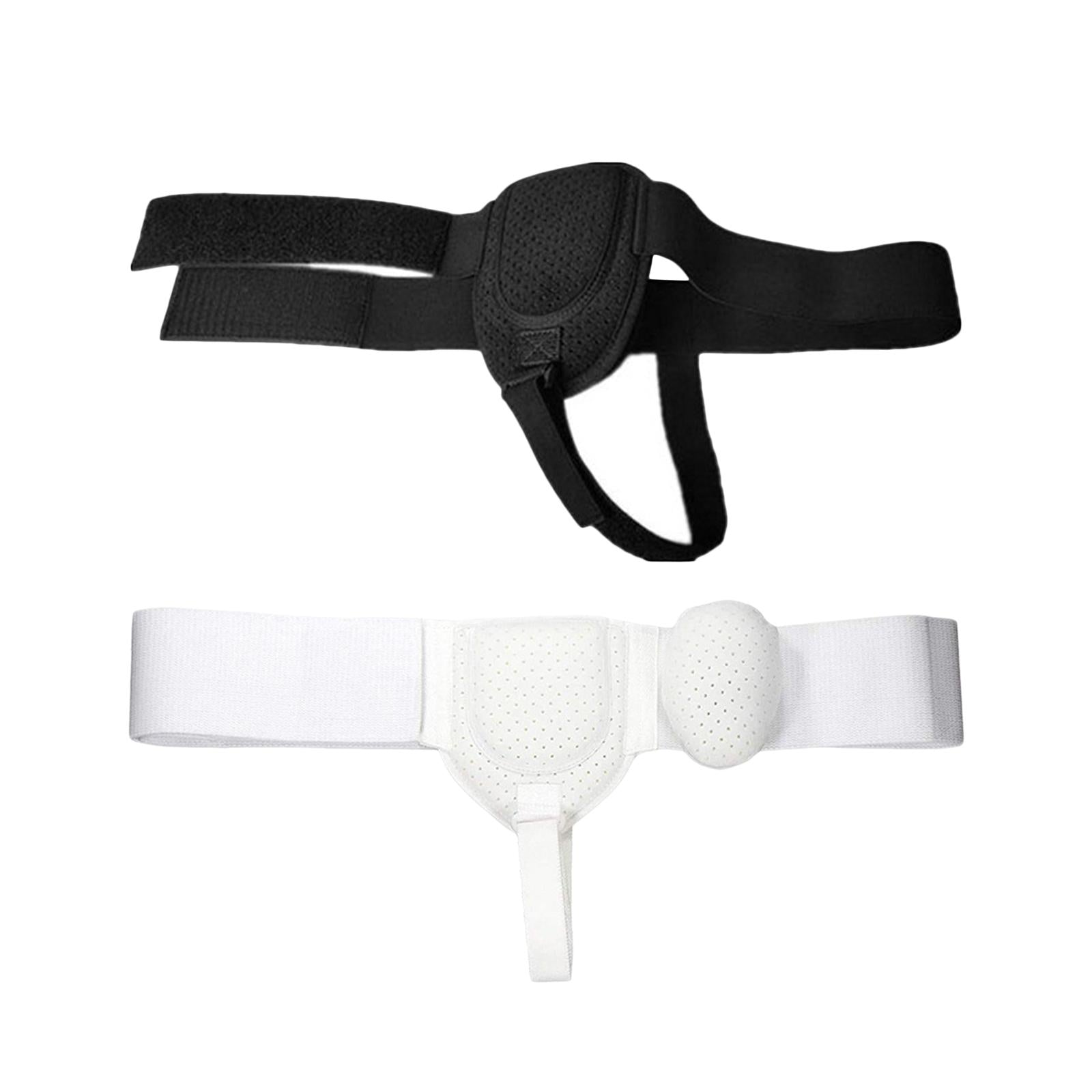 Adult Hernia Belt Truss Recovery Strap for Sport Hernia Pain Relieving White