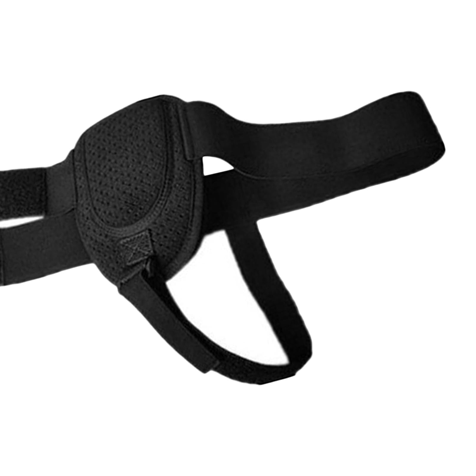 Adult Hernia Belt Truss Recovery Strap for Sport Hernia Pain Relieving Black