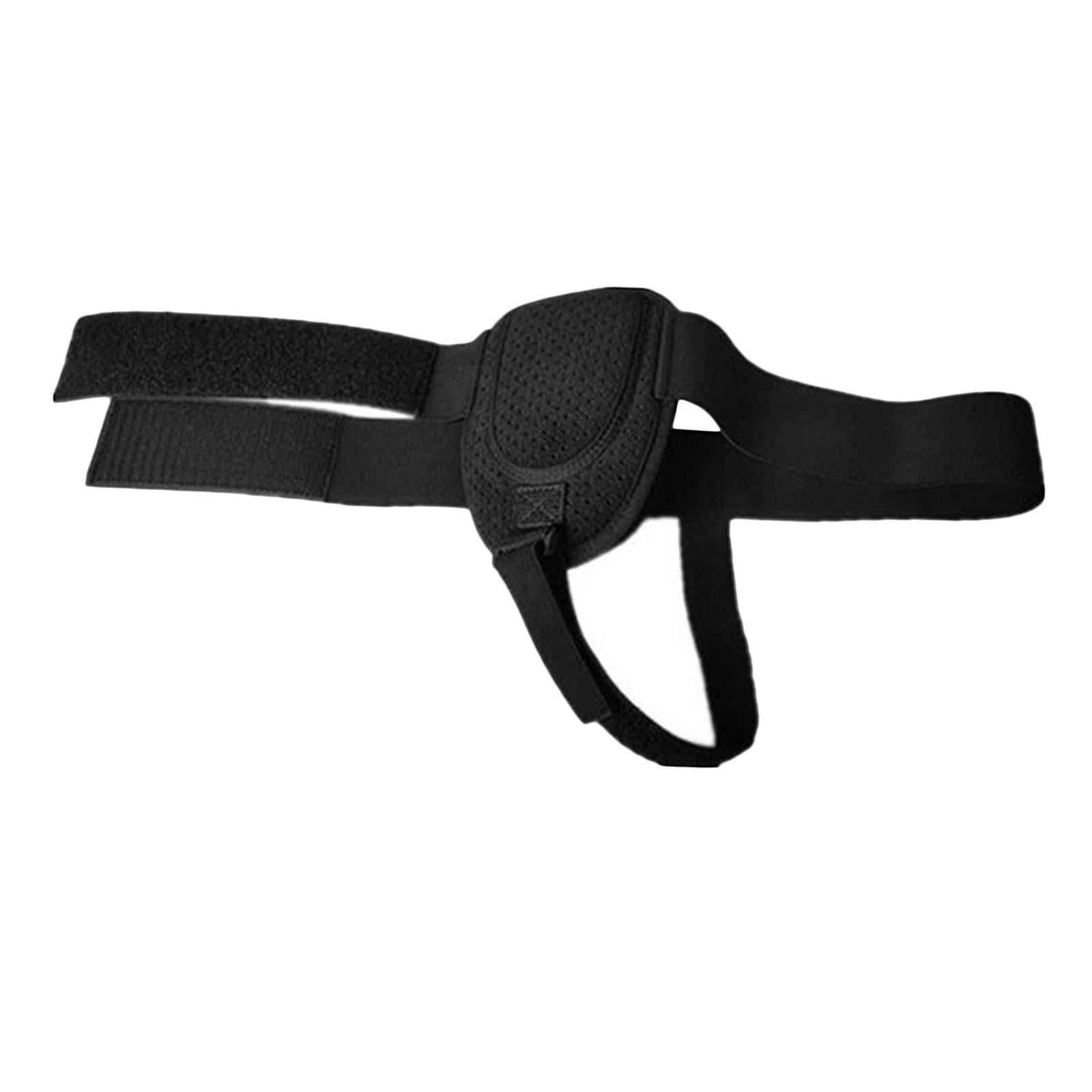 Adult Hernia Belt Truss Recovery Strap for Sport Hernia Pain Relieving Black