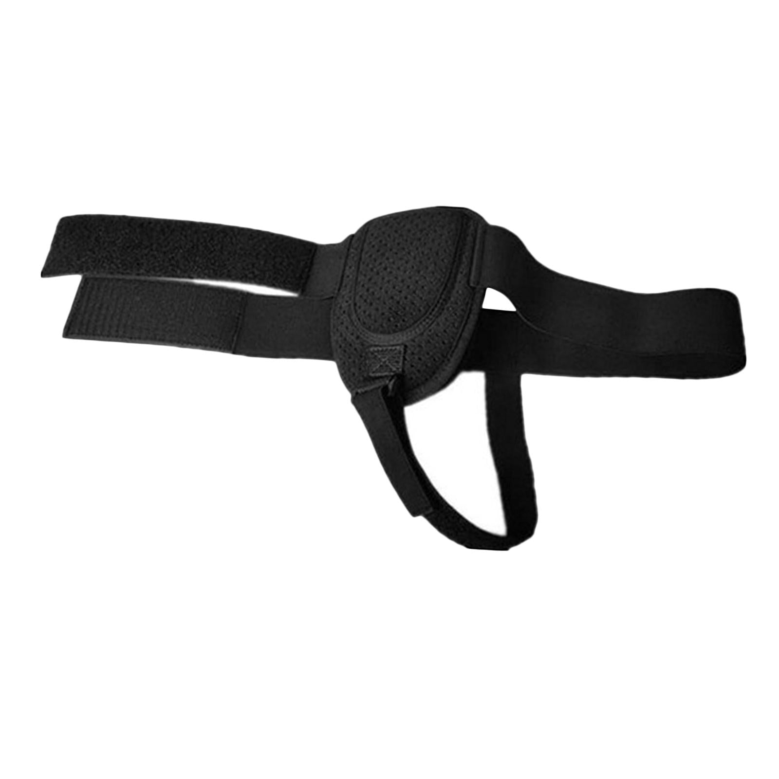 Adult Hernia Belt Truss Recovery Strap for Sport Hernia Pain Relieving Black