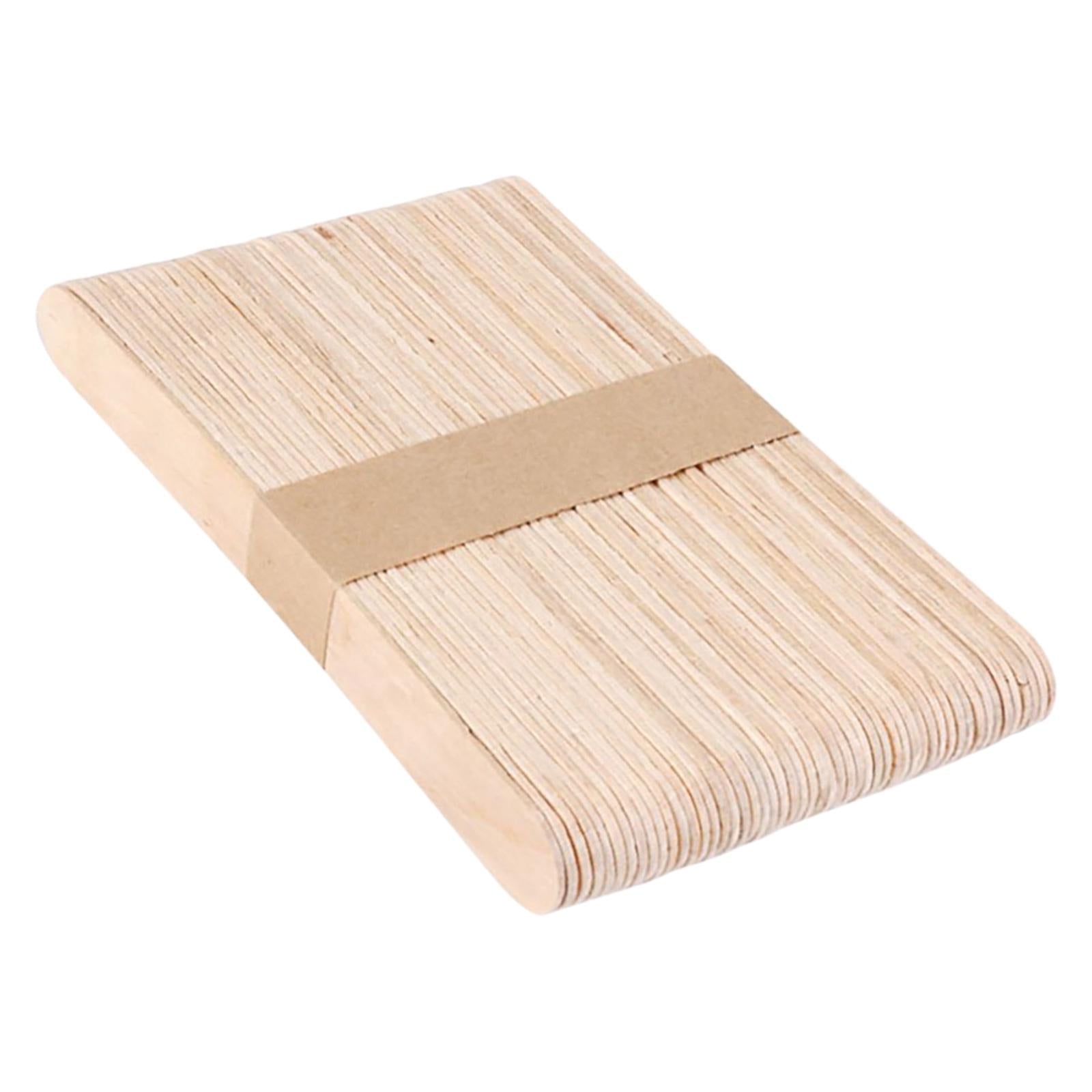 50Pcs Wooden Wax Sticks Applicator Small Salon Supply Spatulas Sticks