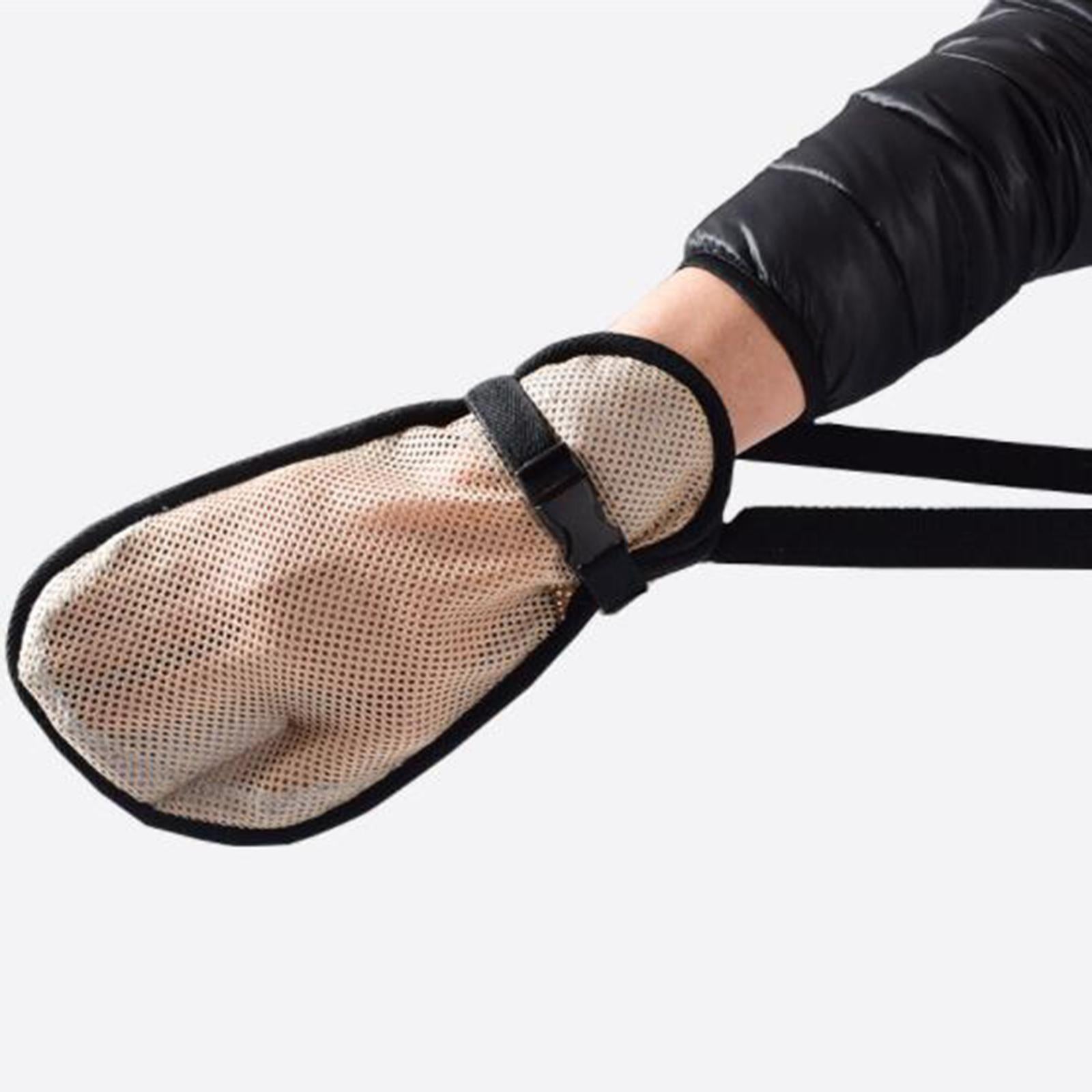 Restraint Hand Control Mitts Anti-Scratch Infection Protectors Light Tan