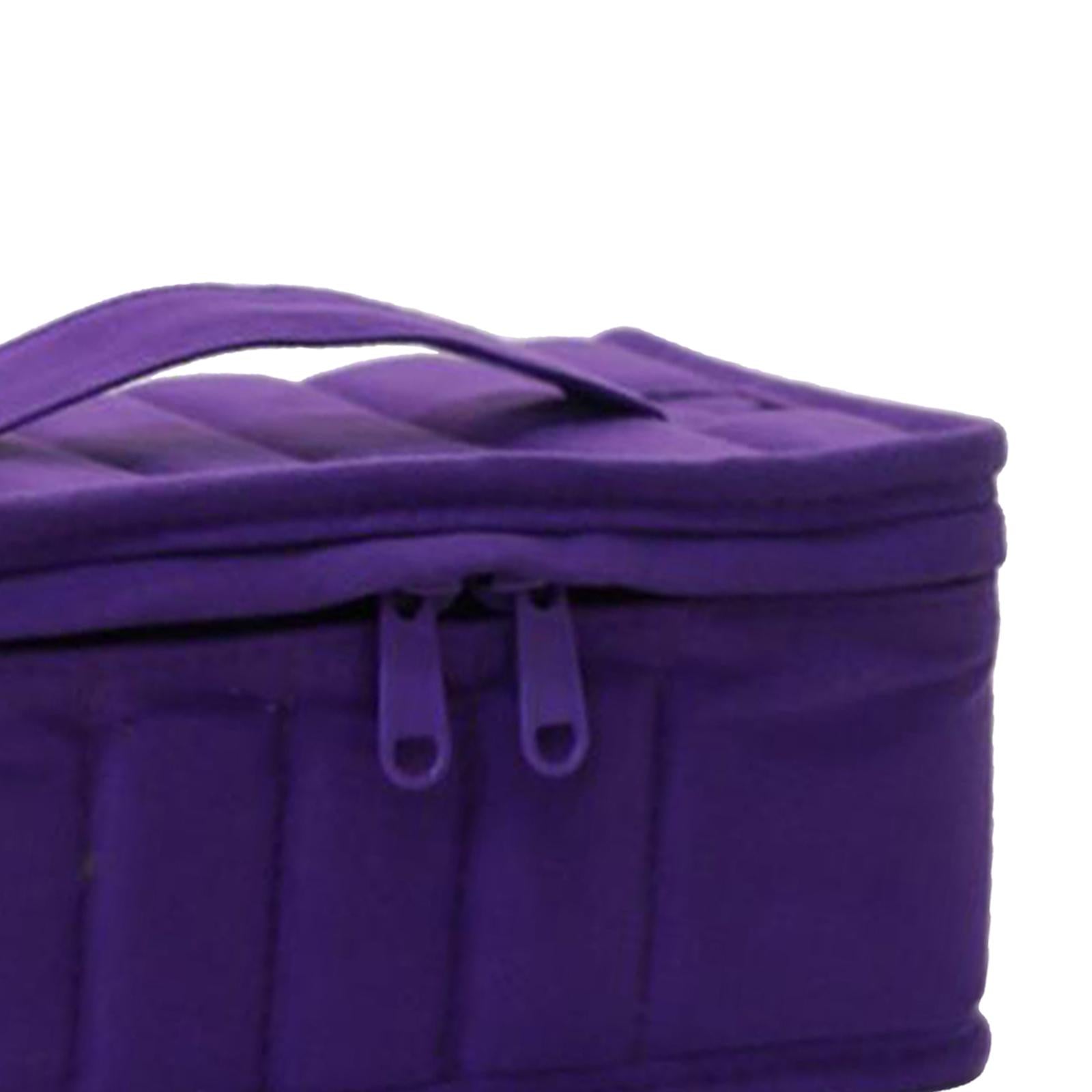 Essential Oil Storage Case Nailpolish Bag Suitcase 16 Bottles  Home Purple