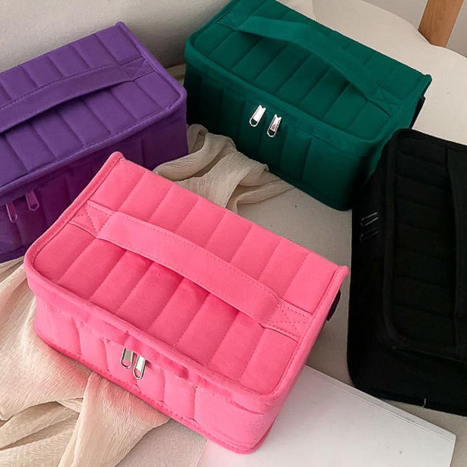 Essential Oil Storage Bag Nail Polish Storage Box Travel Holder for Travel Green