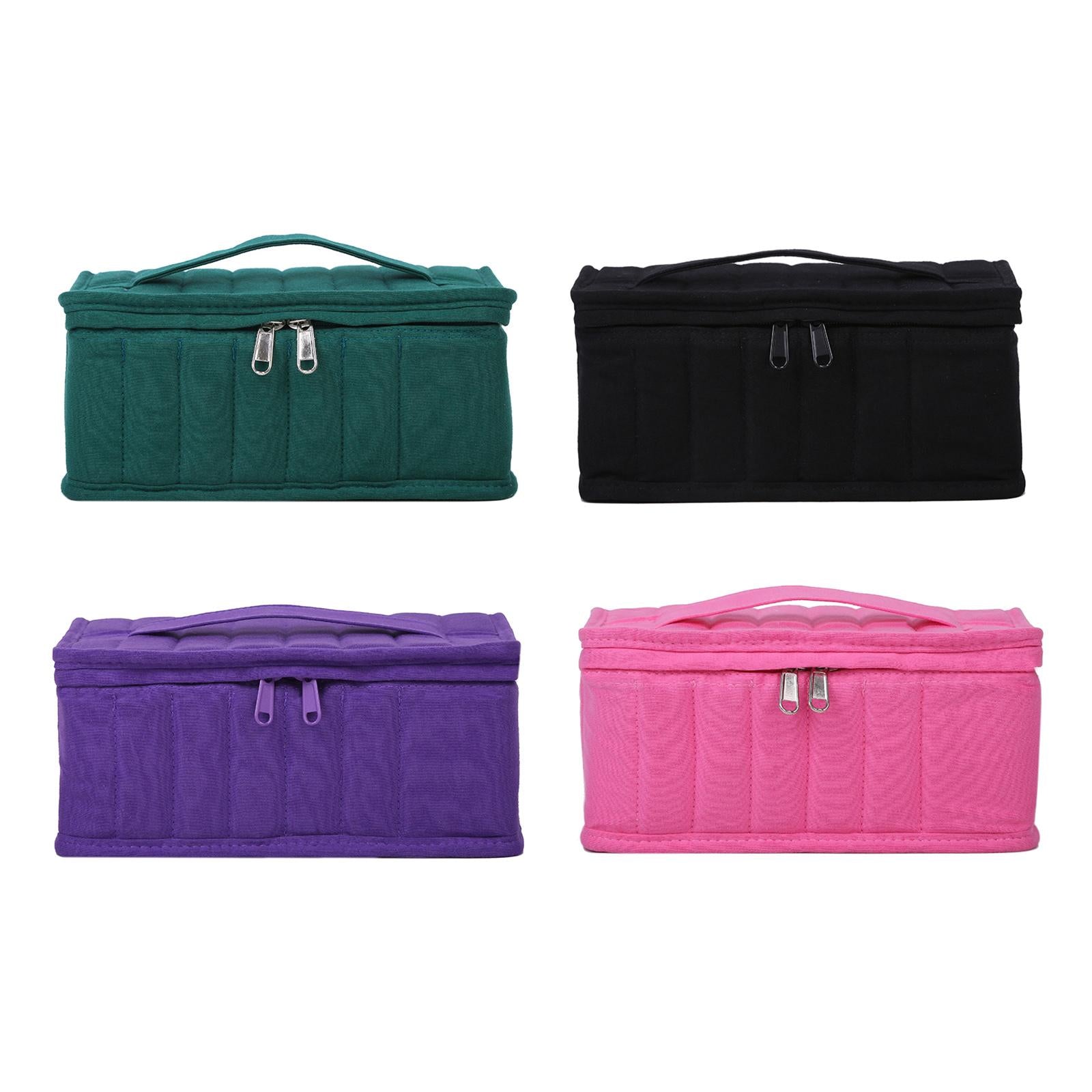 Essential Oil Storage Bag Nail Polish Storage Box Travel Holder for Travel Green