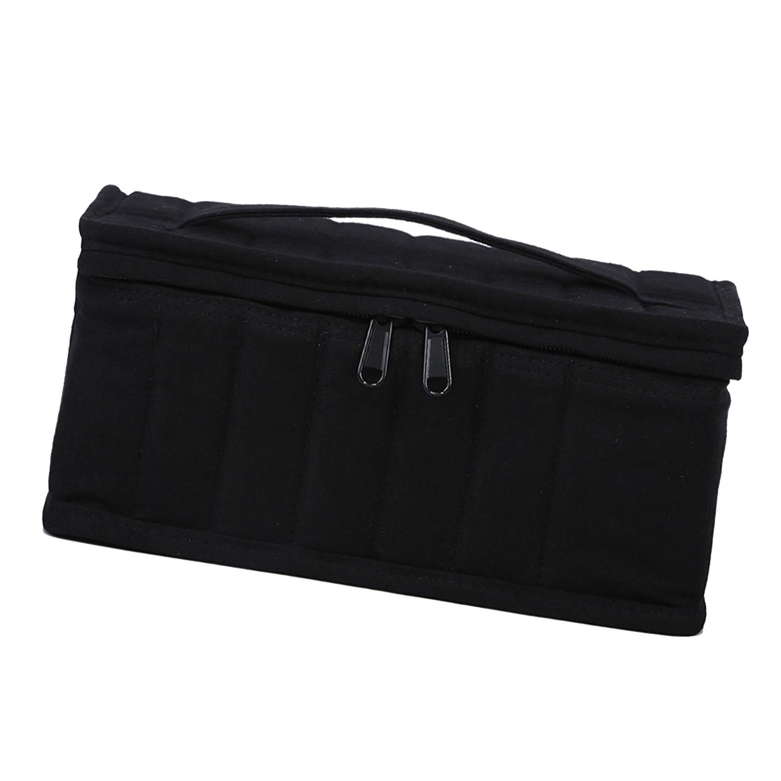 Essential Oil Storage Bag Nail Polish Storage Box Travel Holder for Travel Black