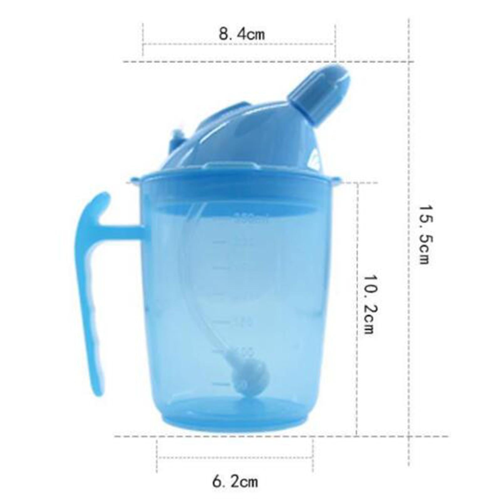 Straw Cup Dustproof Drinking Aids for Maternity Elderly Disabled Patient Blue
