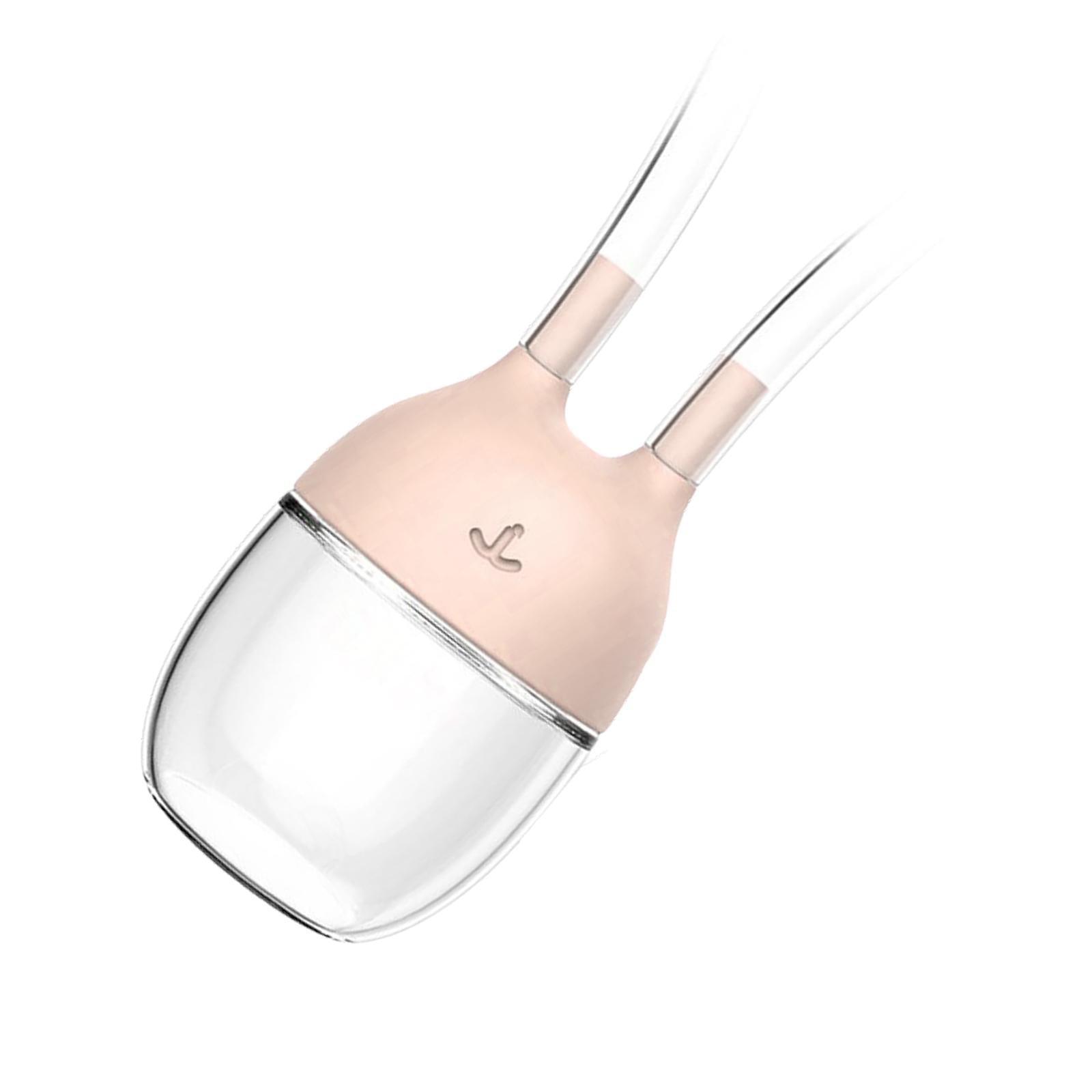 Baby Nose Cleaner Silicone Vacuum Newborns Nose Sucker Soft Pink