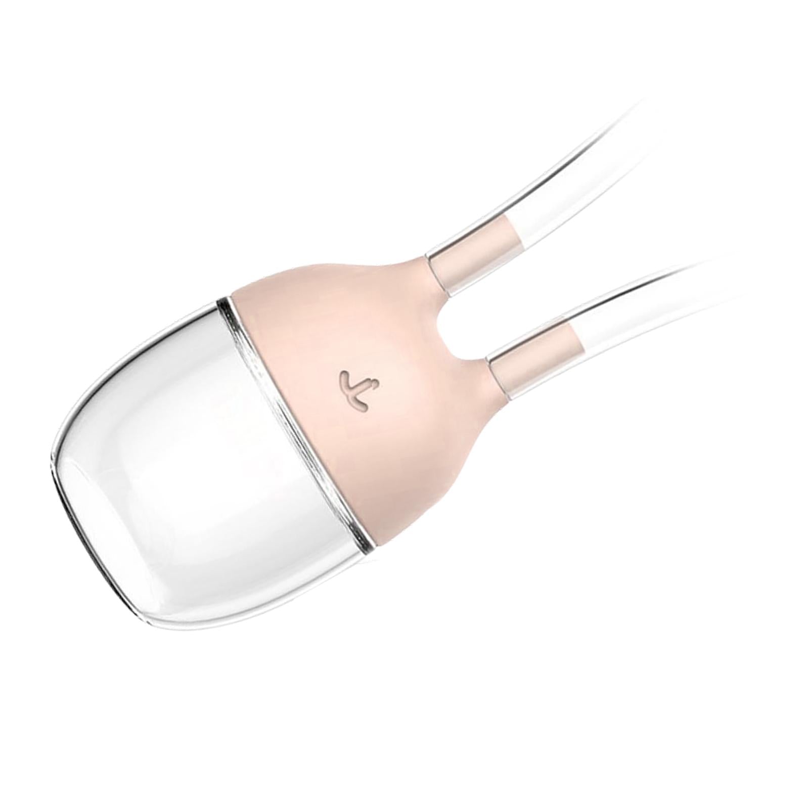 Baby Nose Cleaner Silicone Vacuum Newborns Nose Sucker Soft Pink