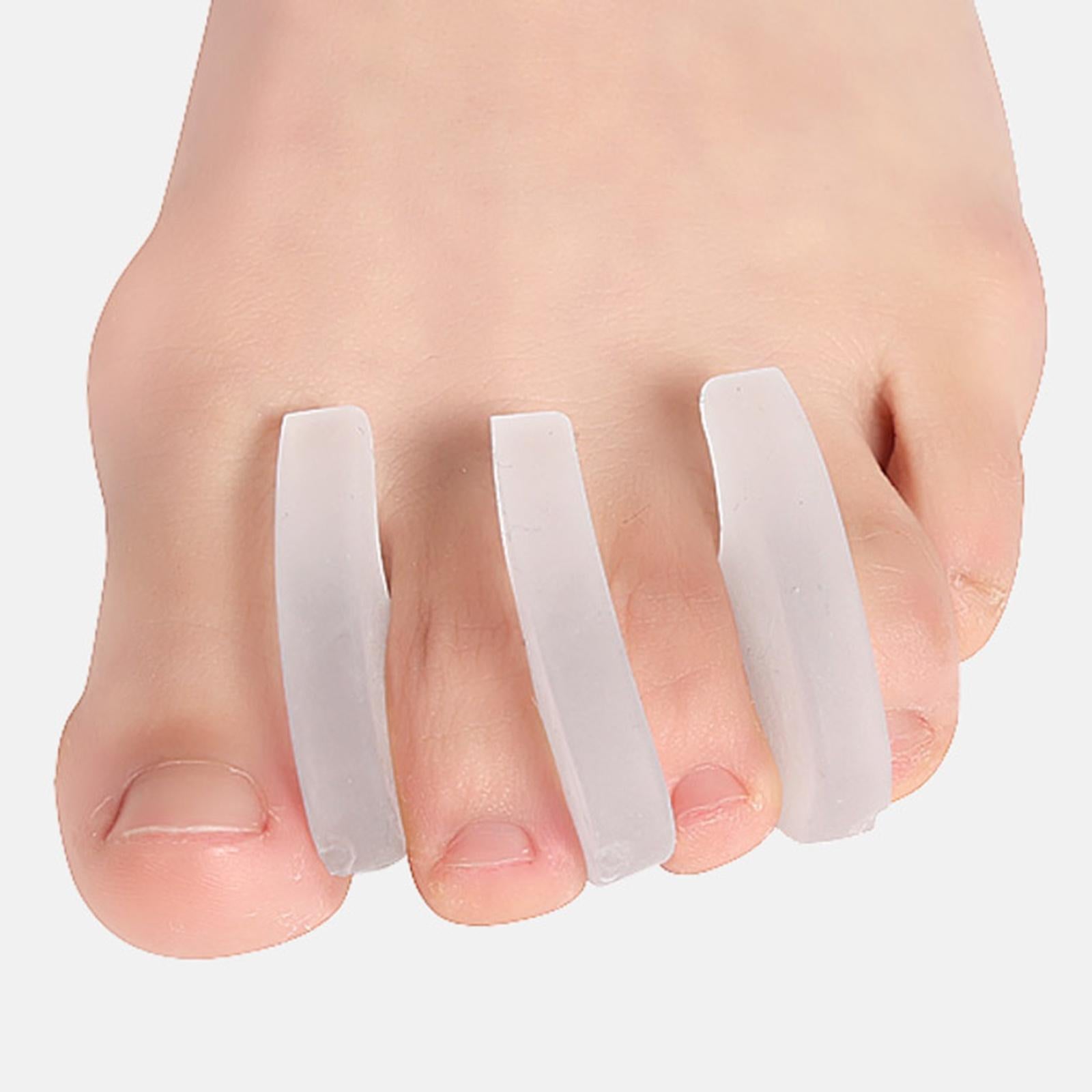 2Pcs Toe Separators Feet Care Spacers Big Toe Alignment Prevent Friction M