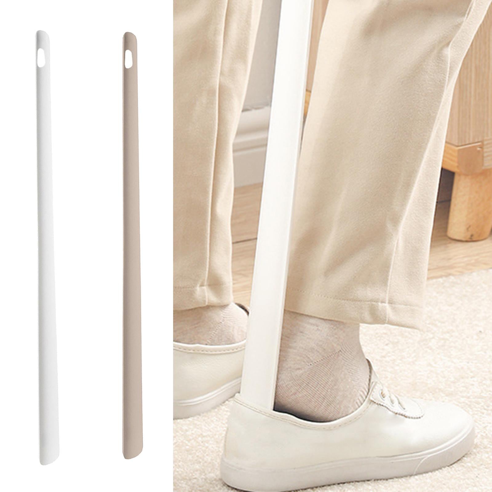 Extra Long Plastic Magnetic Suction Extended Shoe Horn Shoehorn White