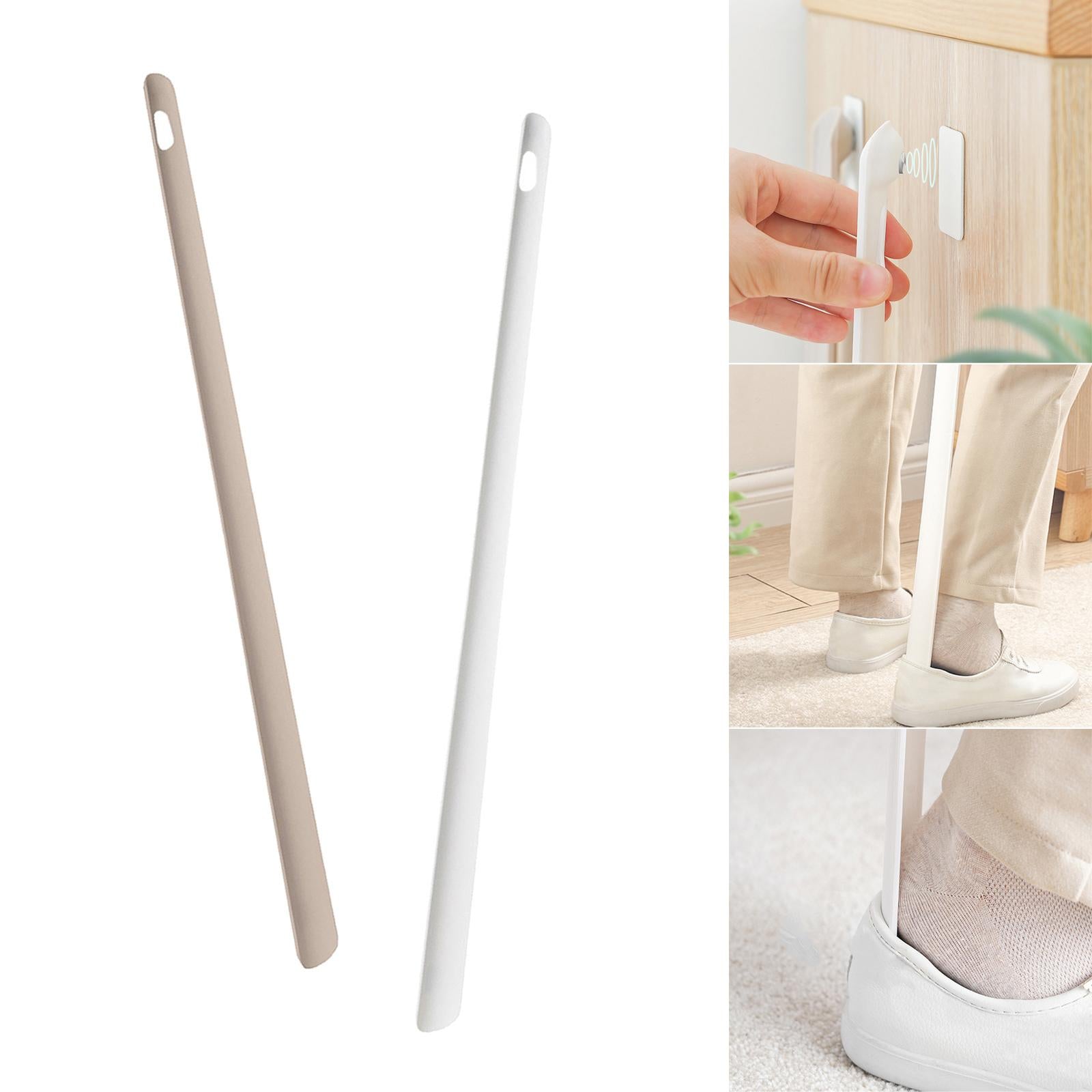 Extra Long Plastic Magnetic Suction Extended Shoe Horn Shoehorn White