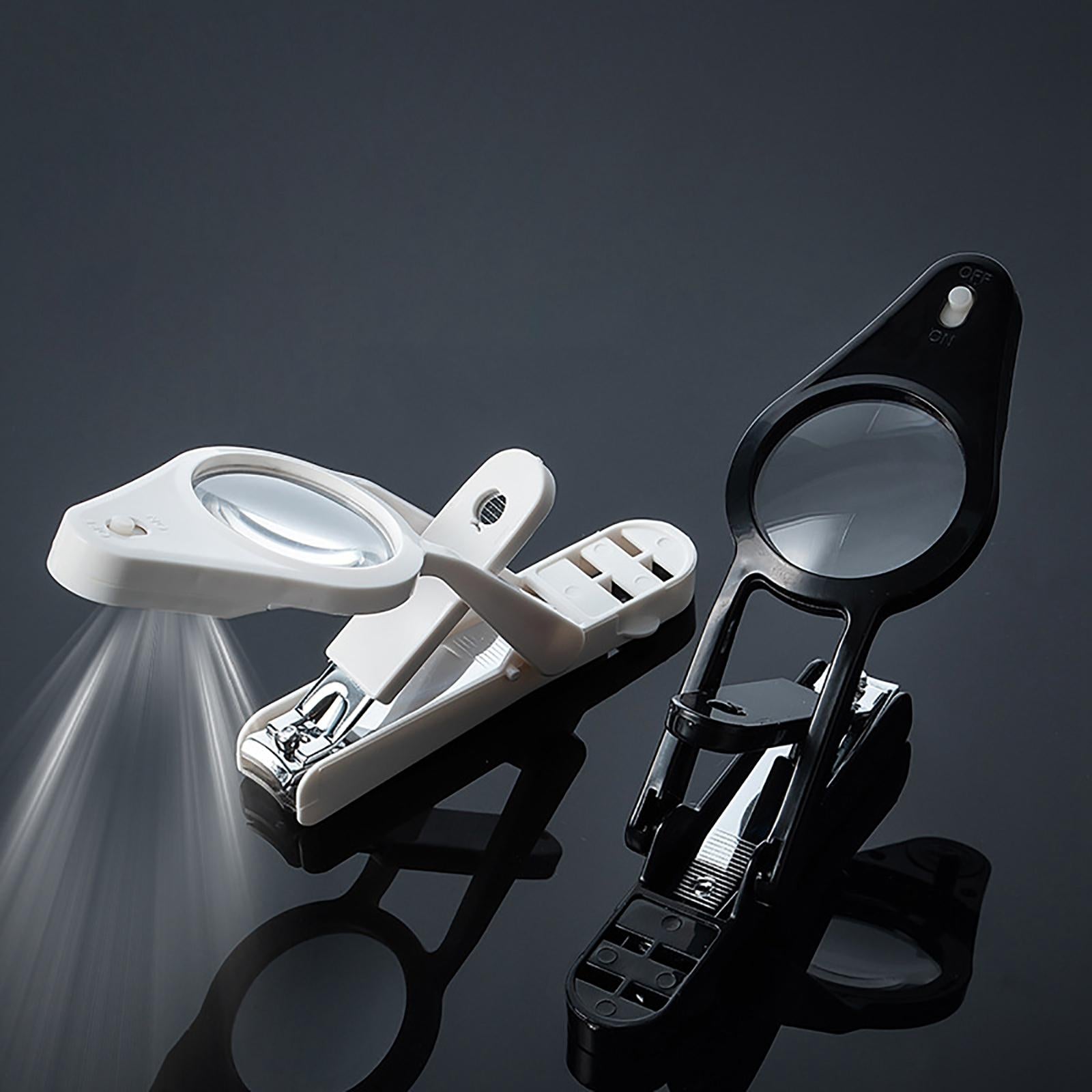 Nail Clippers with Magnifier Nail File Trimmer for Toenail Children Elderly