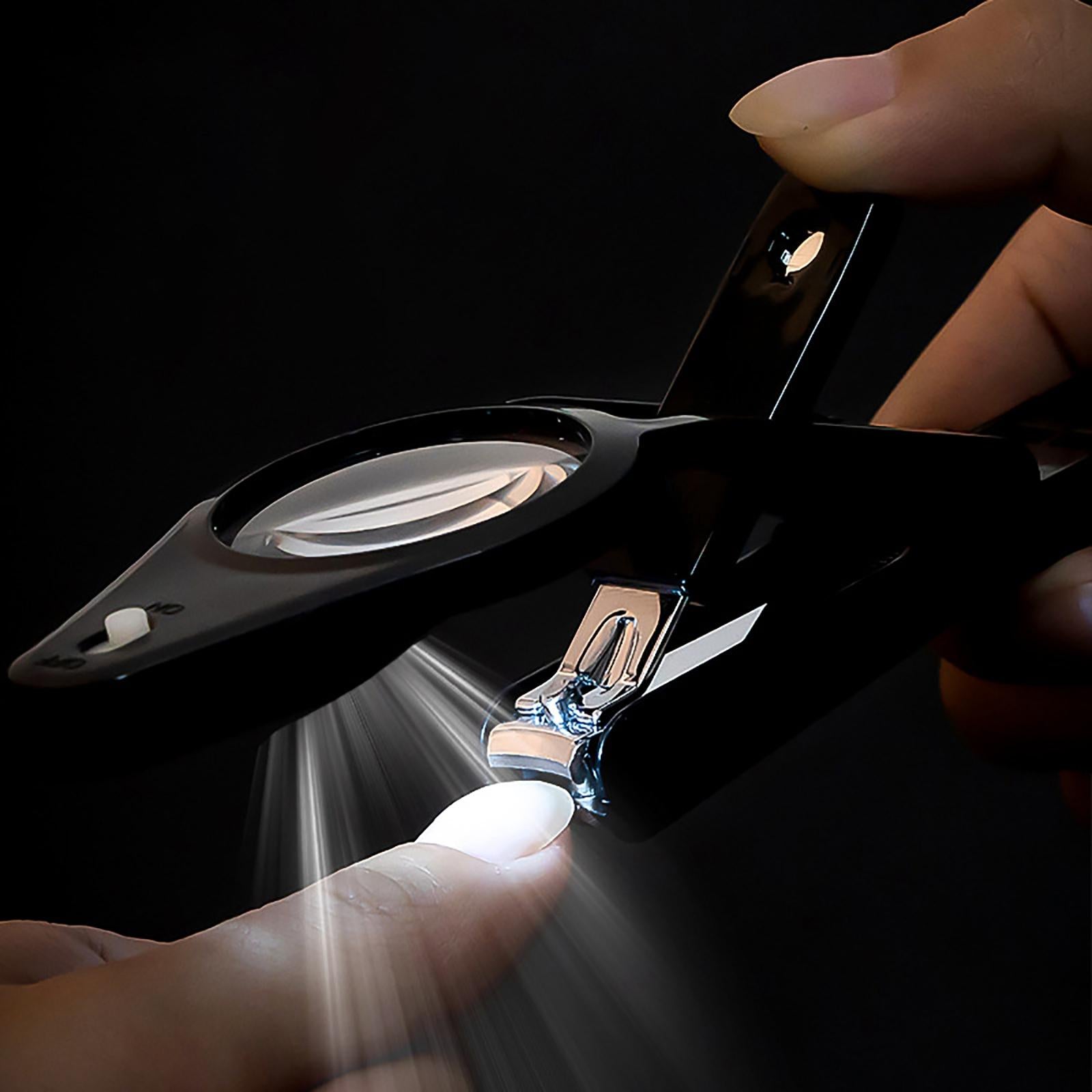 Nail Clippers with Magnifier Nail File Trimmer for Toenail Children Elderly